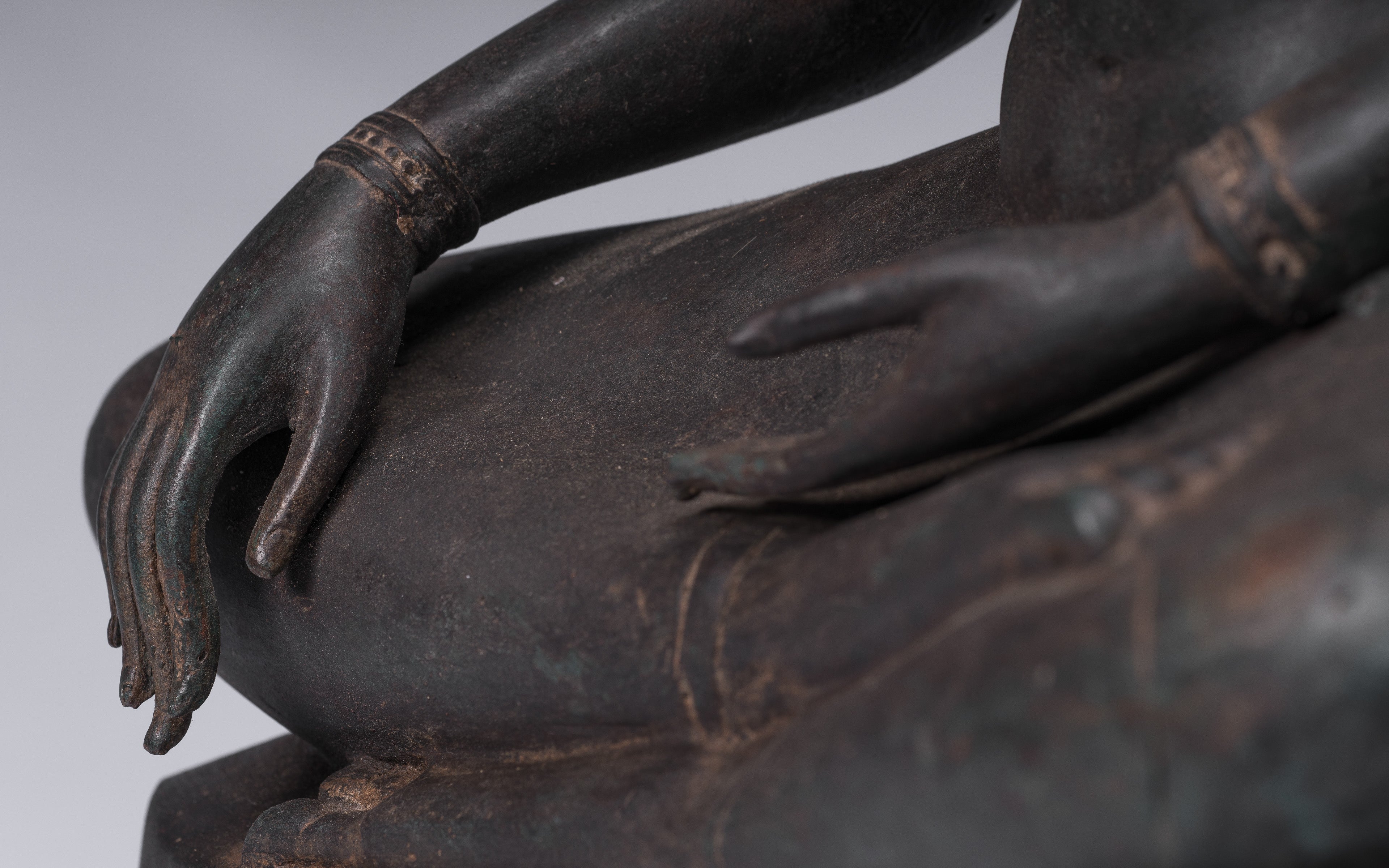 Statue di Buddha - Antique Thai Style Ayutthaya STATUE BUDDHA SEDATA - 66 cm/26 "