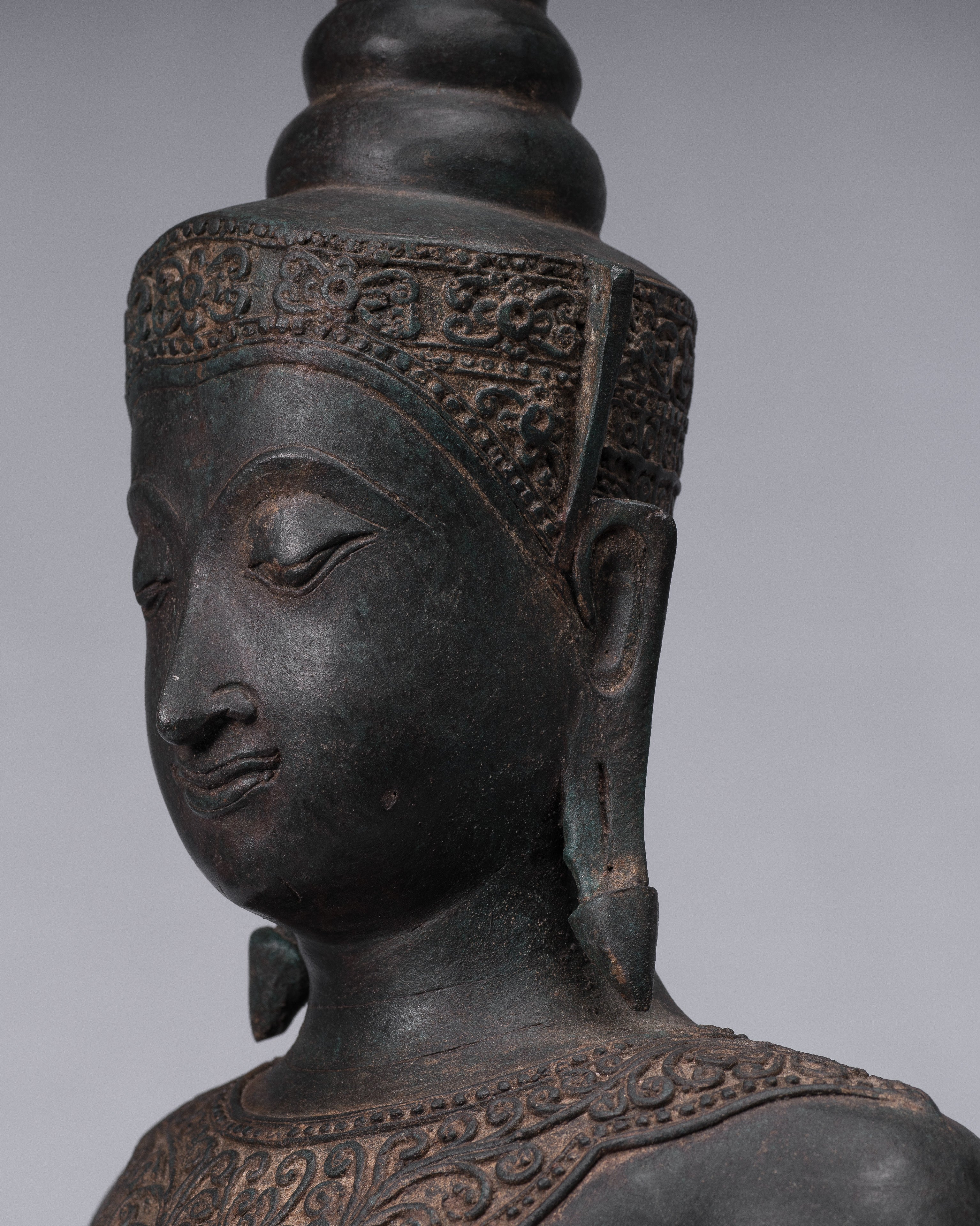 Statue di Buddha - Antique Thai Style Ayutthaya STATUE BUDDHA SEDATA - 66 cm/26 "