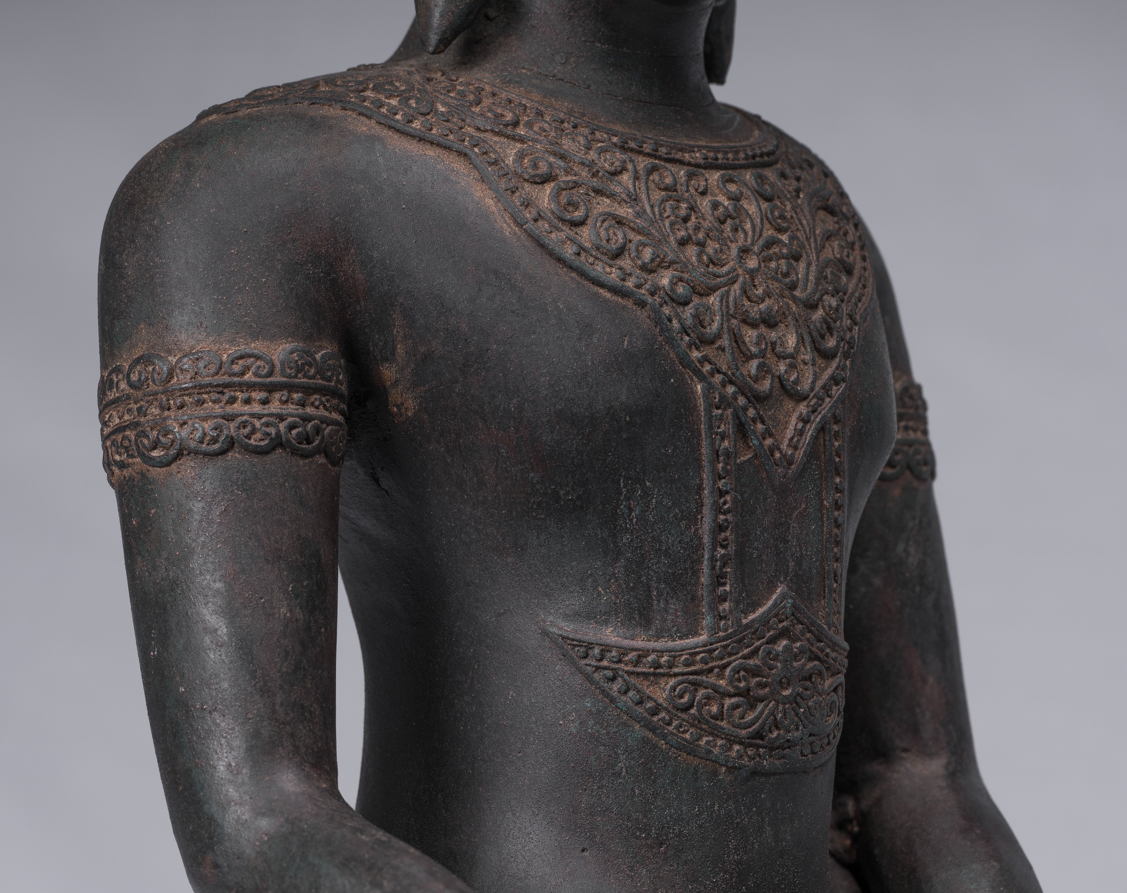 Statue di Buddha - Antique Thai Style Ayutthaya STATUE BUDDHA SEDATA - 66 cm/26 "