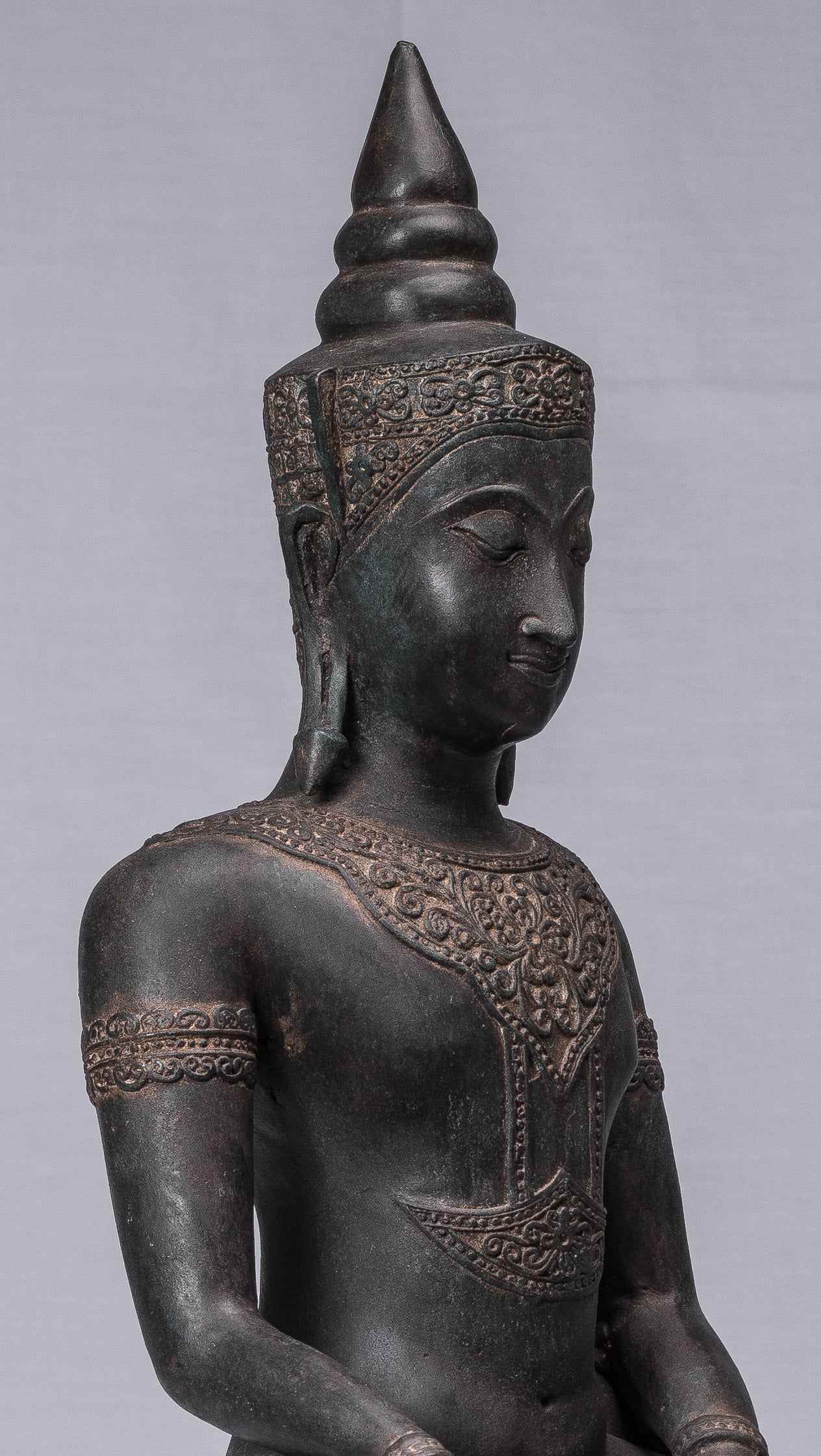 Statue di Buddha - Antique Thai Style Ayutthaya STATUE BUDDHA SEDATA - 66 cm/26 "