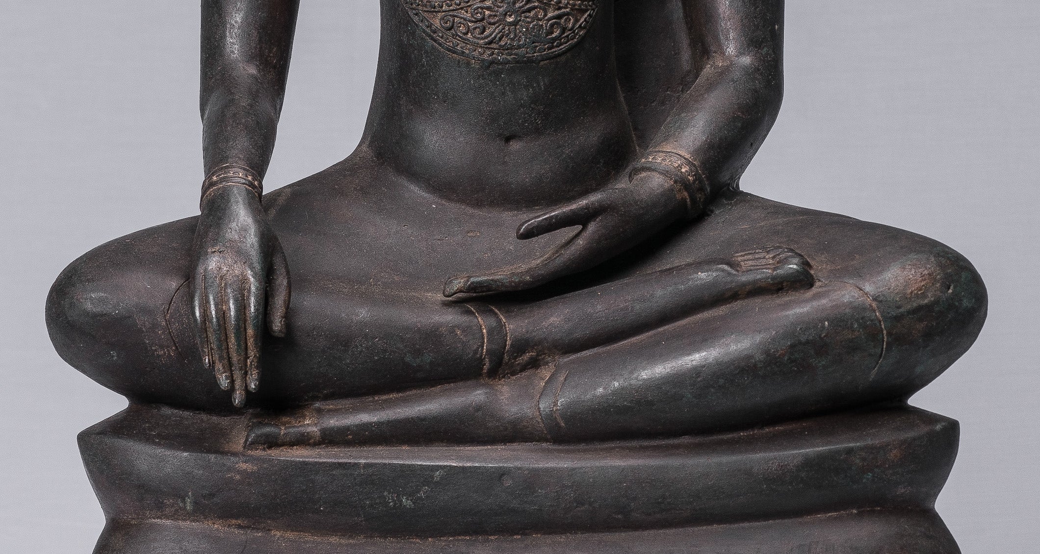 Statue di Buddha - Antique Thai Style Ayutthaya STATUE BUDDHA SEDATA - 66 cm/26 "