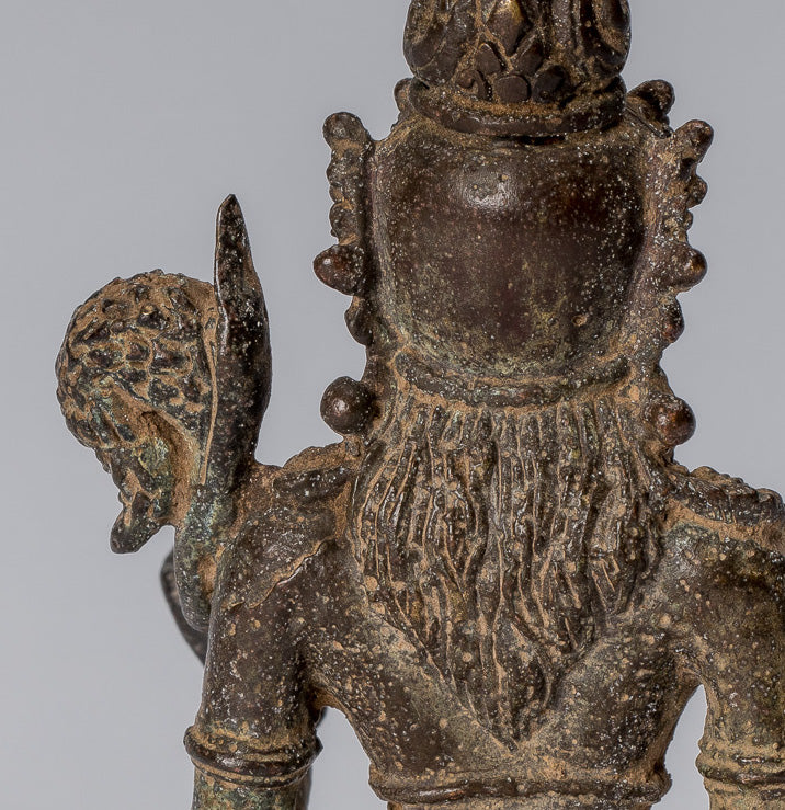 Statue de Tara - ancienne statue de Devi Tara en bronze indonésien de style javanais - 8cm / 3 "
