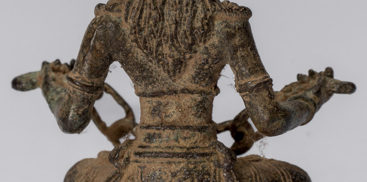 Estatua de Tara - Estatua de bronce de bronce indonesio de java antiguo - 8cm/3 "