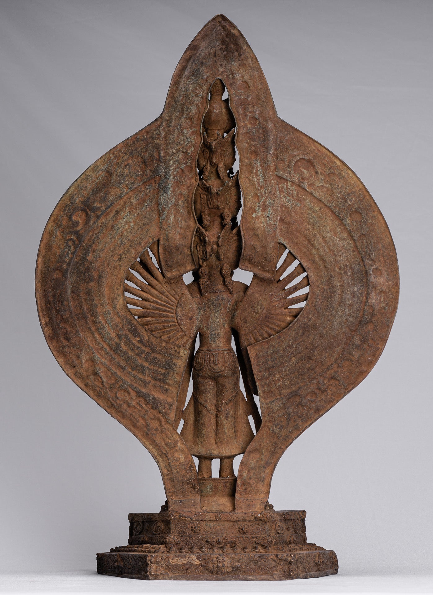 Statue Bodhisattva - Antique stile indonesiano Javanese 1000 ARM AVALOKETISHVARA BODHISATTVA STATUE - 61 cm/24 "