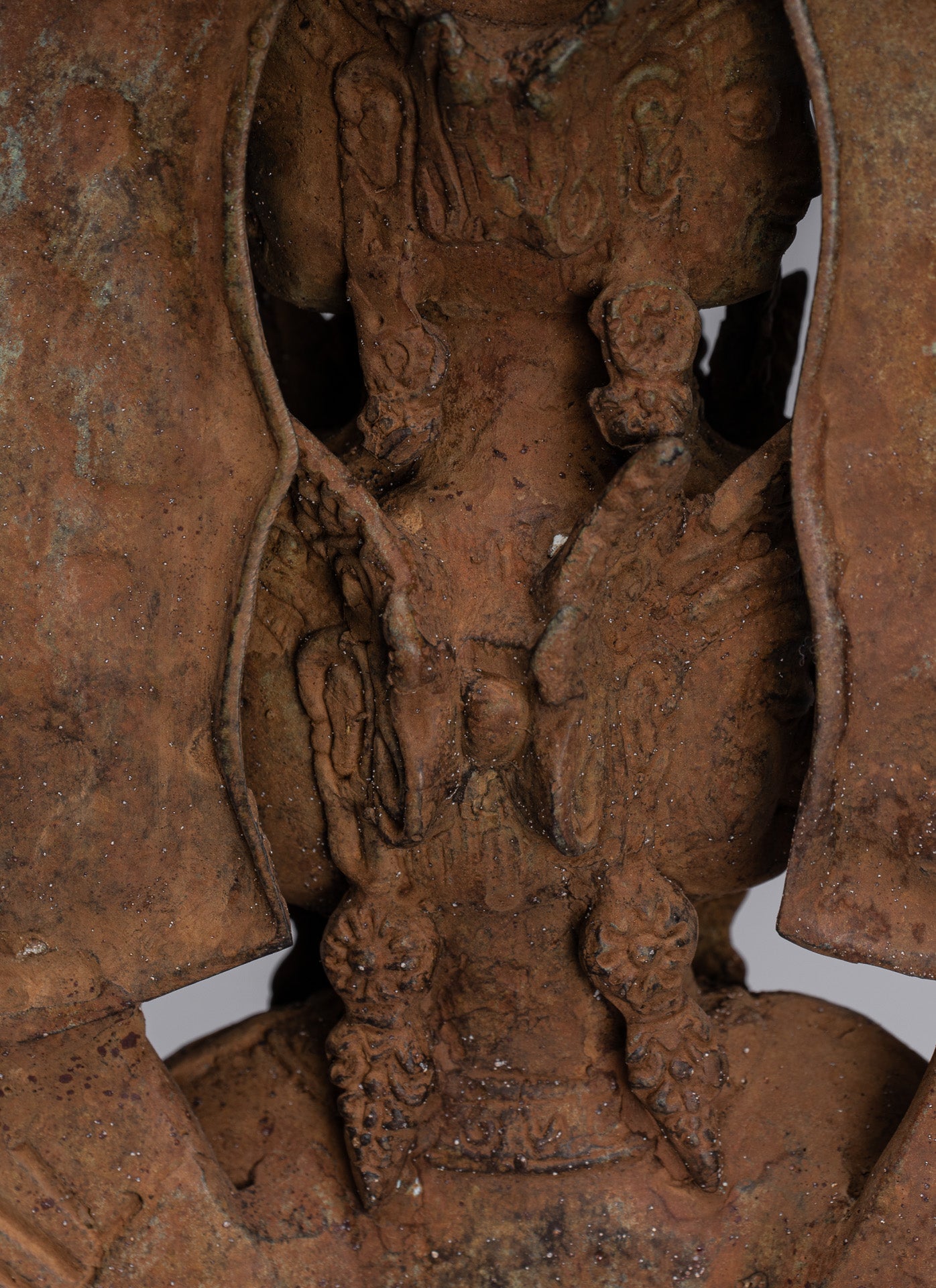 Statue Bodhisattva - Antique stile indonesiano Javanese 1000 ARM AVALOKETISHVARA BODHISATTVA STATUE - 61 cm/24 "