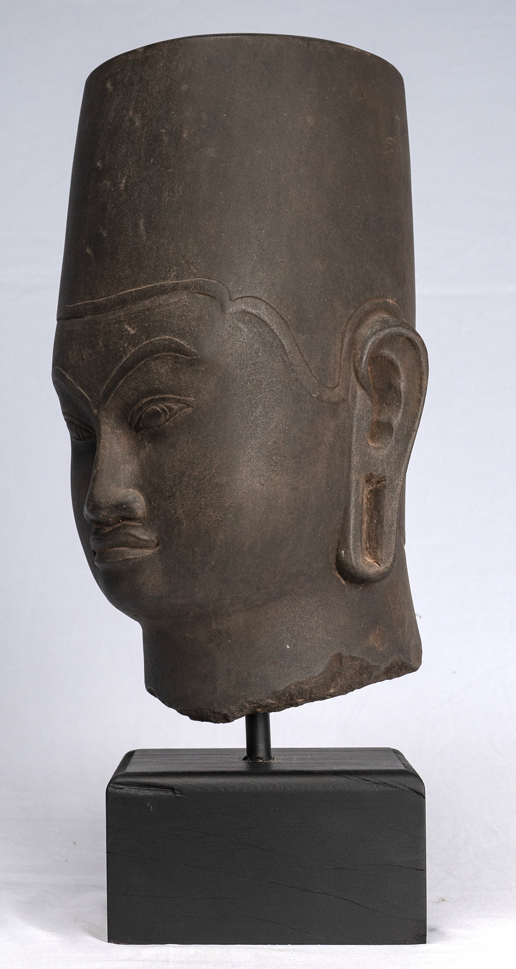 Statue Vishnu - Antique Phnom Da Style Hari Hari o Vishnu Head - 39cm/16 "