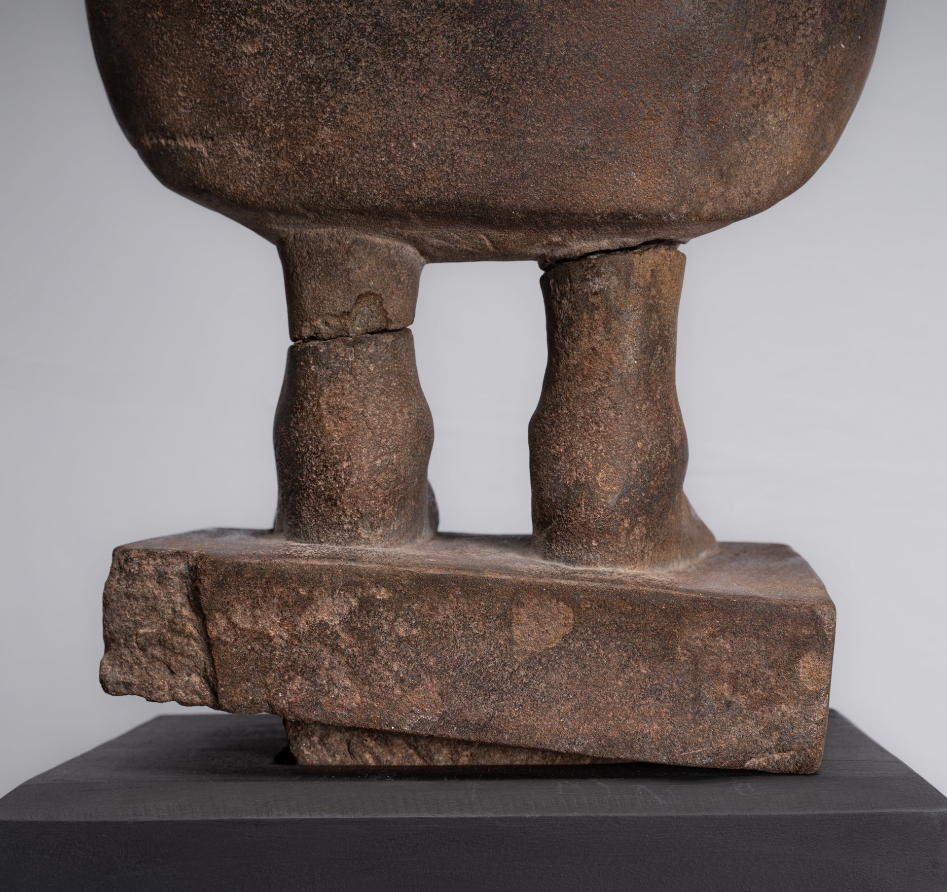 Statue Buddha - Antique Thai Style Standing Stone Dvaravati Statue Buddha - 102 cm/41 "di altezza