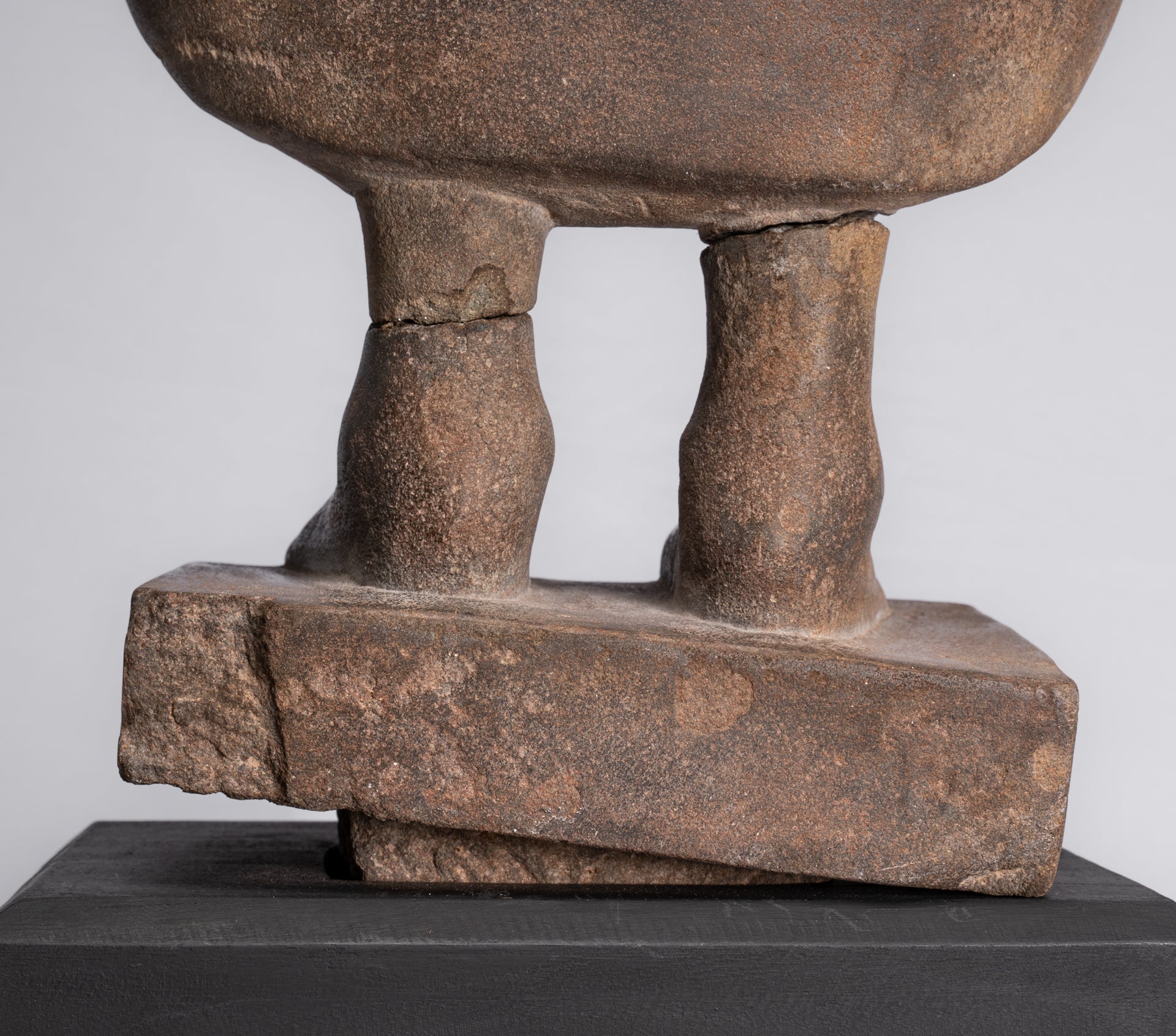 Statue Buddha - Antique Thai Style Standing Stone Dvaravati Statue Buddha - 102 cm/41 "di altezza