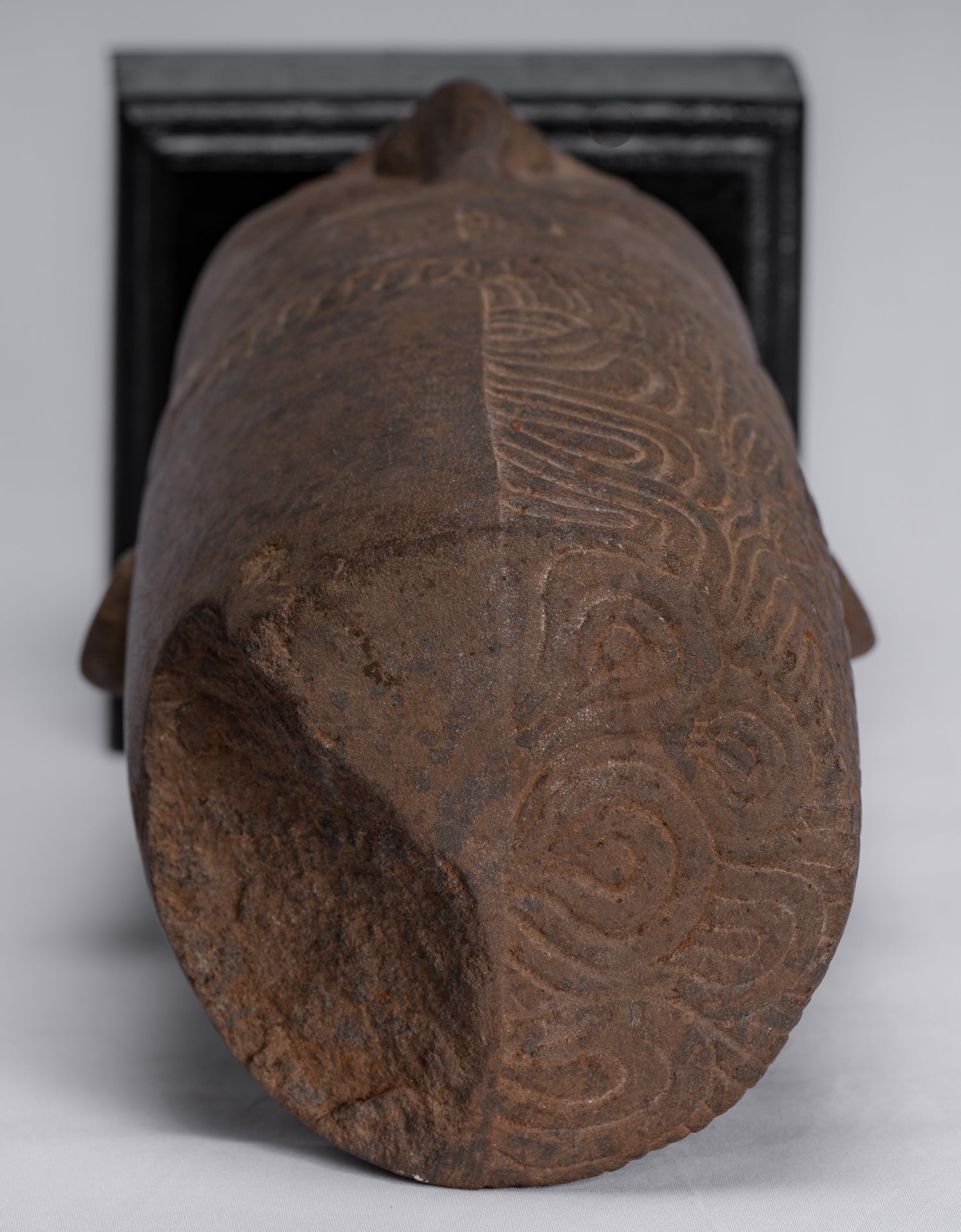 Statue Harihara - Antique Phnom Da Style Hari Hari o Vishnu & Shiva Head - 31cm/12 "