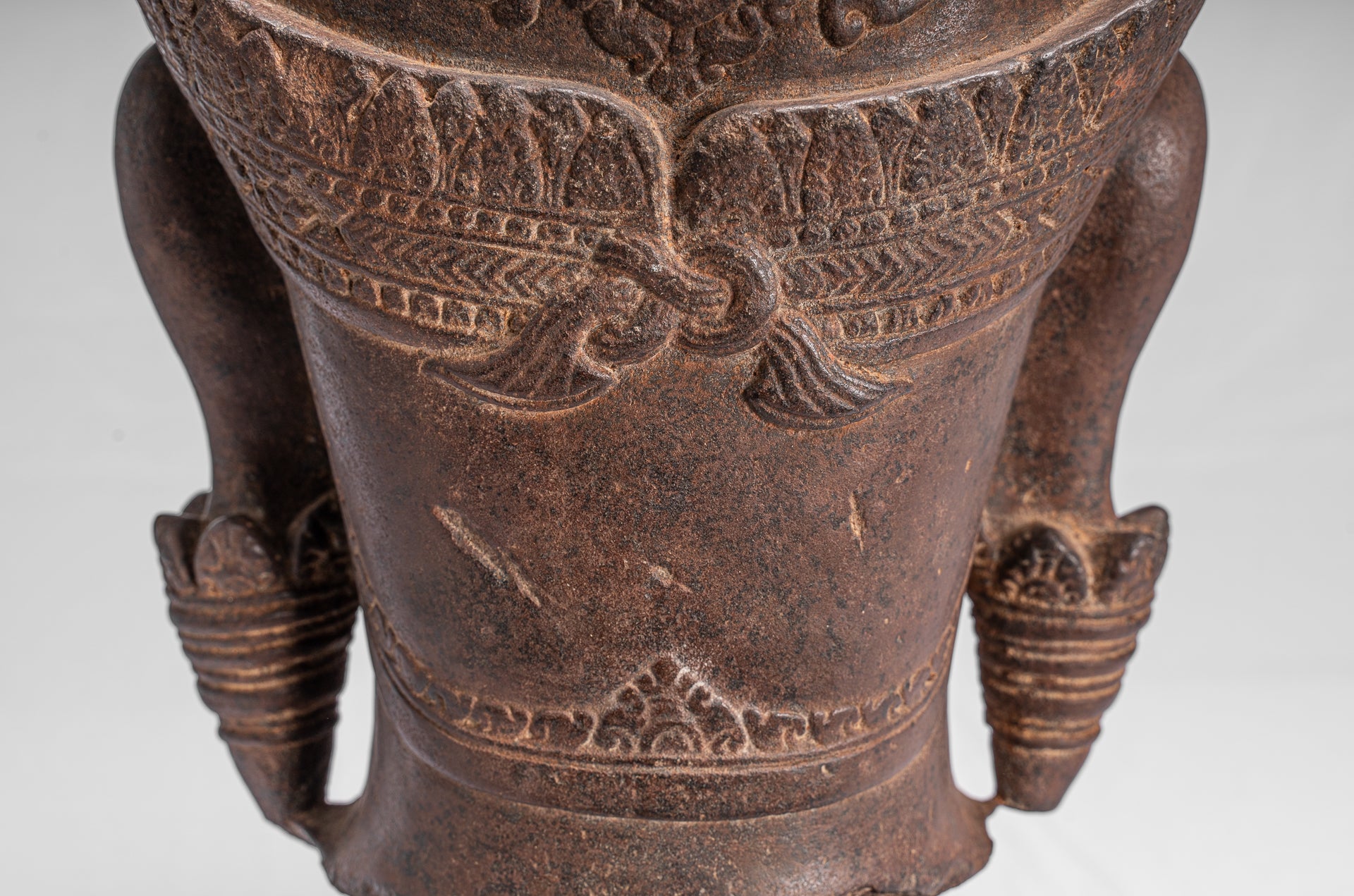 Guardian Statue-Antique Khmer Stone Angkor Wat Style Yaksha Temple Guardian-57cm/23 "