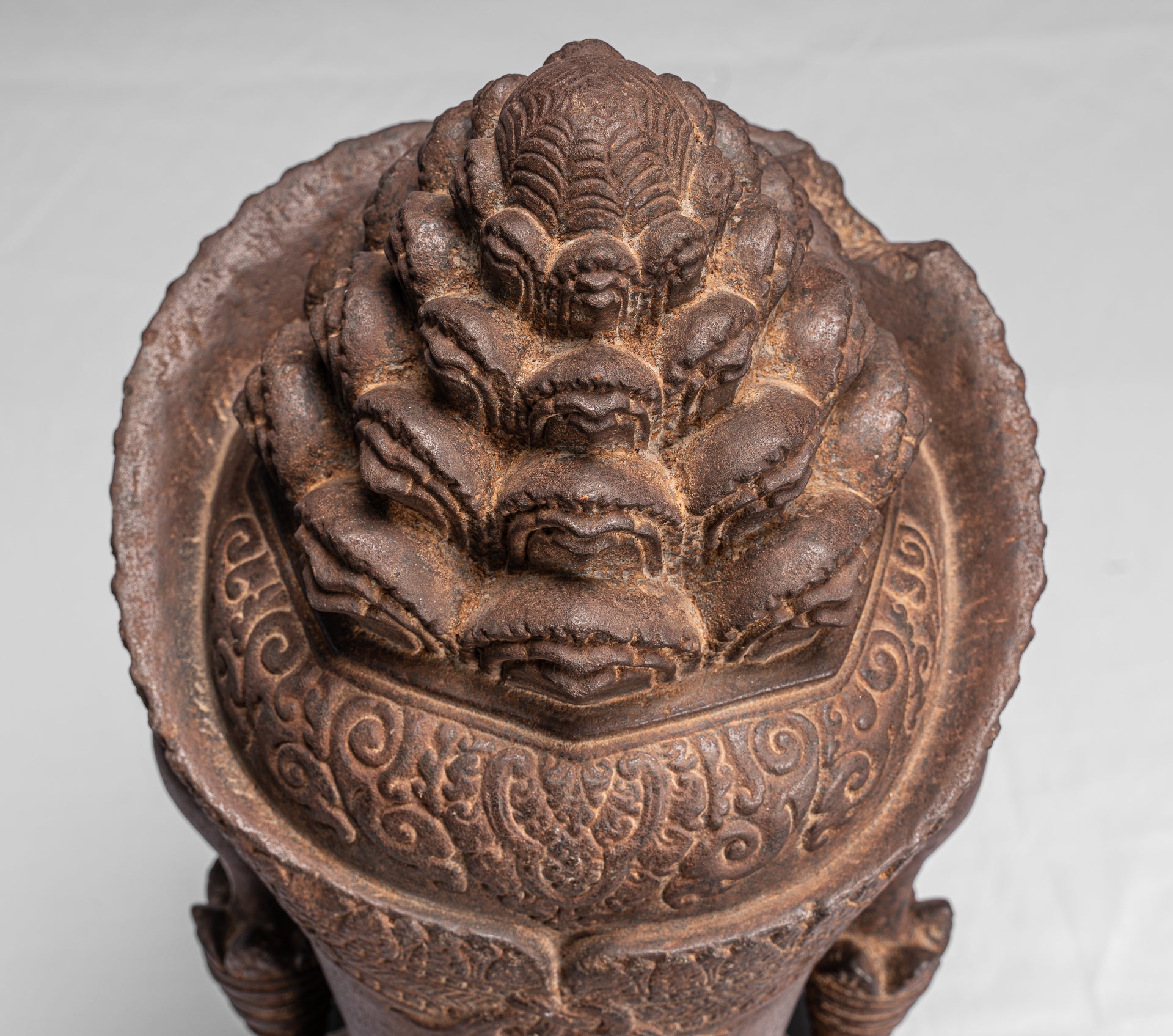 Guardian Statue-Antique Khmer Stone Angkor Wat Style Yaksha Temple Guardian-57cm/23 "