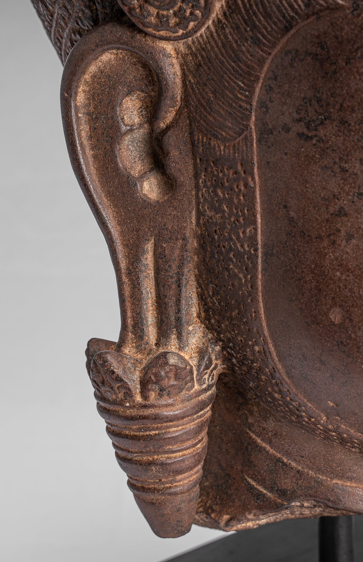 Guardian Statue-Antique Khmer Stone Angkor Wat Style Yaksha Temple Guardian-57cm/23 "