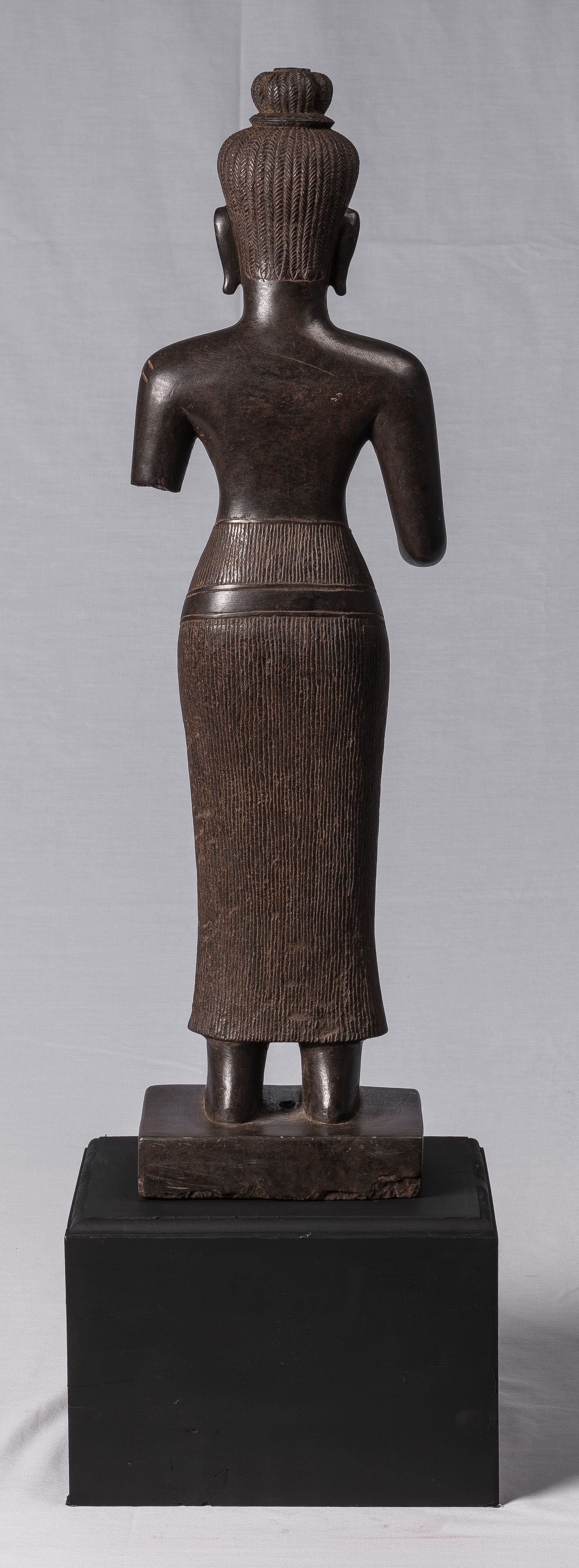 Lakshmi Statue - Antique Baphuon Stone Stone Lakshmi / Devi Consort of Vishnu Busto - 78cm / 31 "