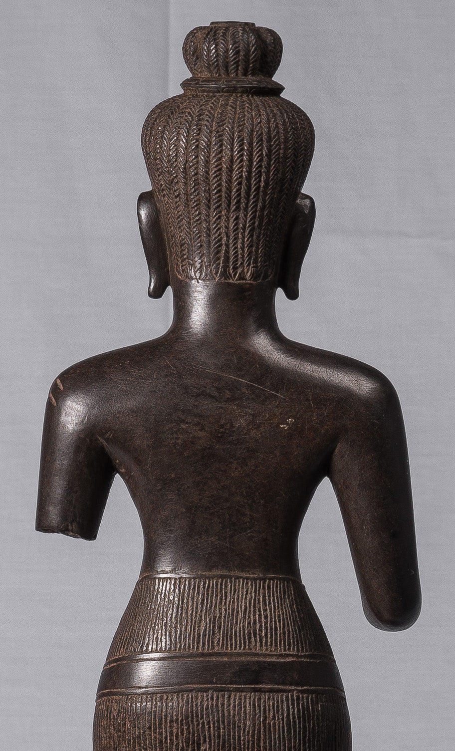 Lakshmi Statue - Antique Baphuon Stone Stone Lakshmi / Devi Consort of Vishnu Busto - 78cm / 31 "