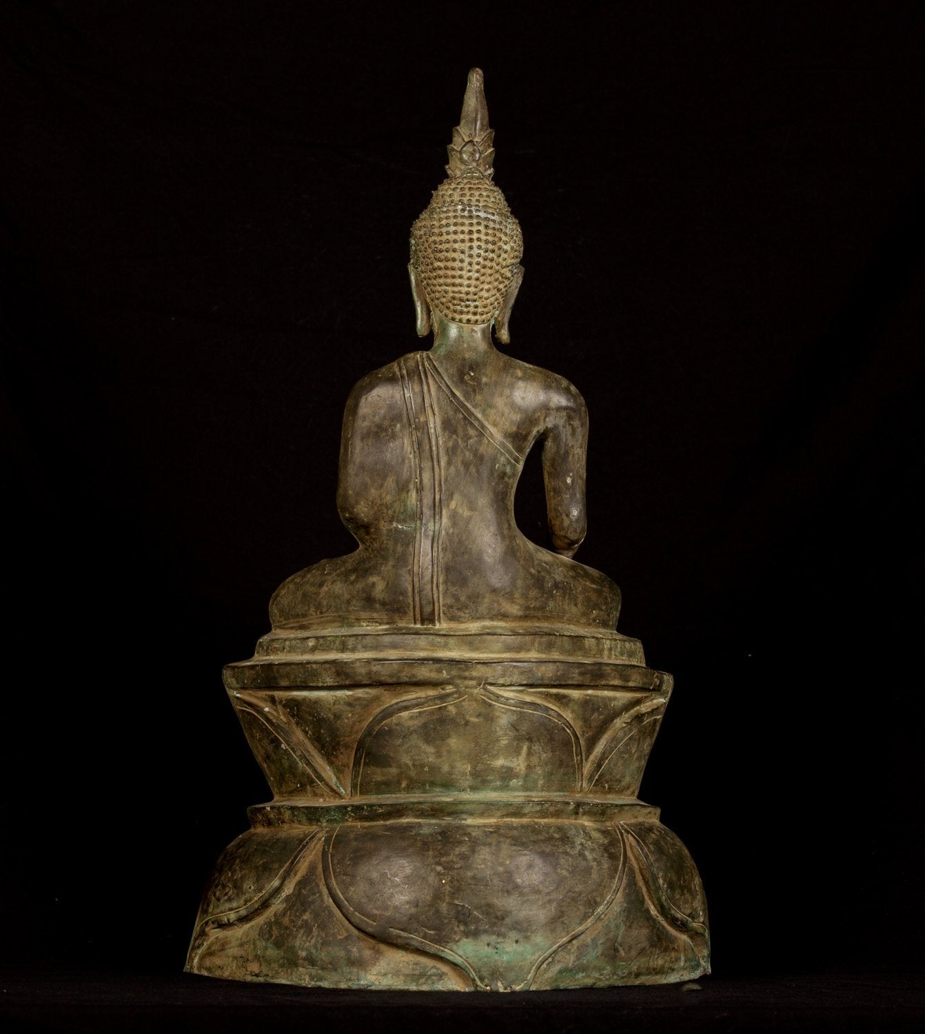 Statua Buddha - Antique Antique Laos Enlightenment Buddha Statue - 61 cm/24 "