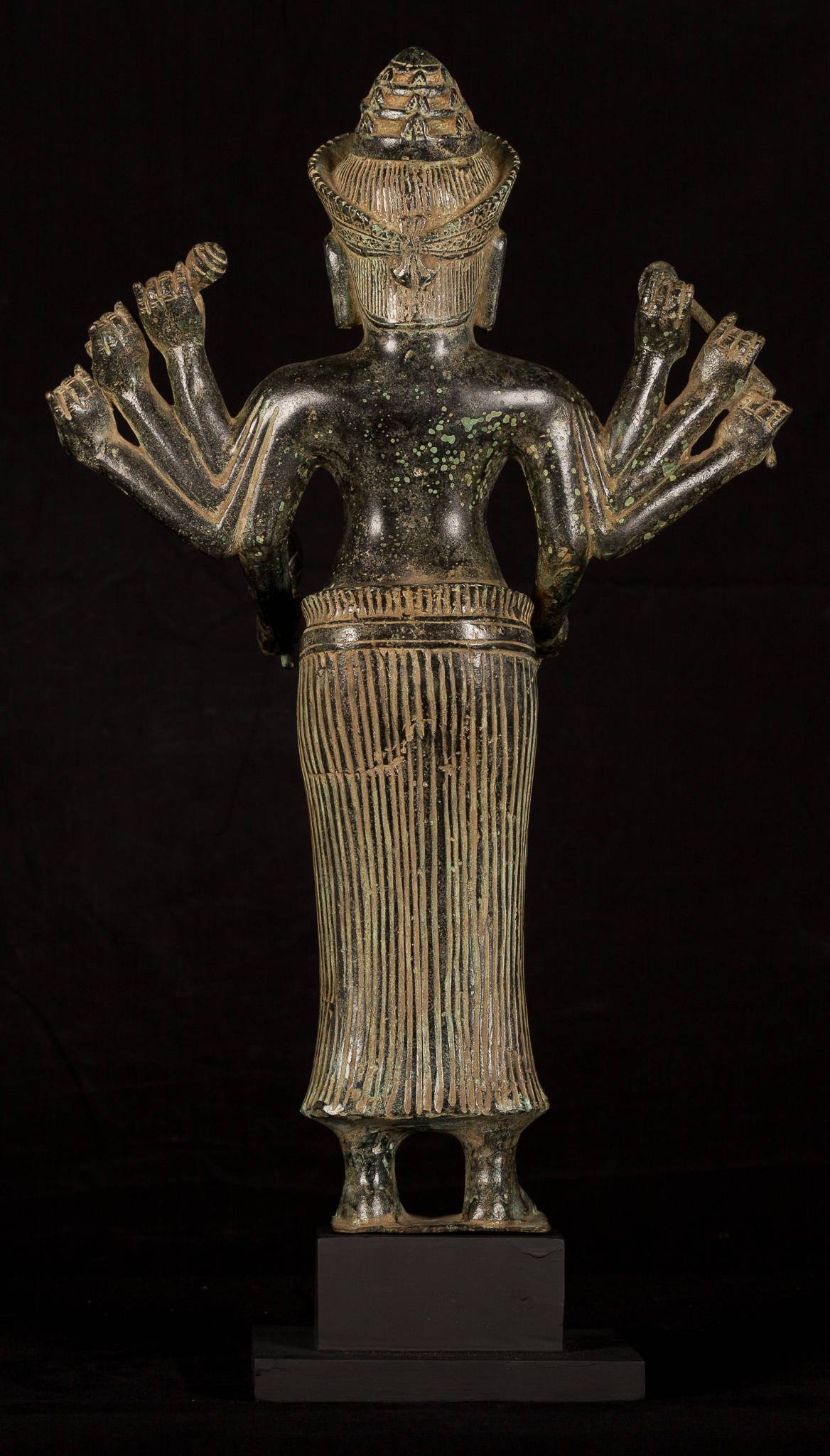 Antique Khmer Style Koh Ker Durga Mahishasuramardini Statue- 54cm/22 "