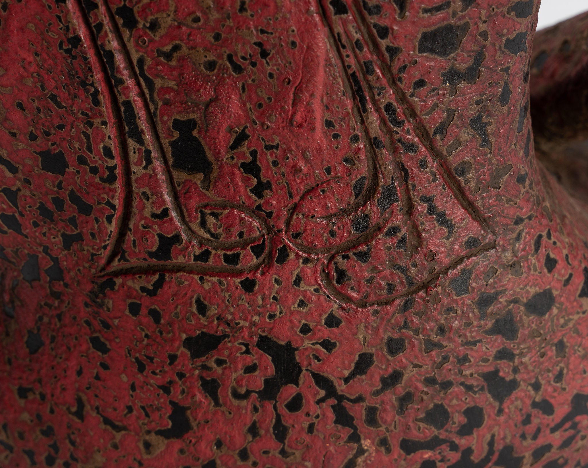 Antique Khmer in stile Khmer Legno Buddha Statue Dhyana Meditation Mudra - 38 cm/15 "