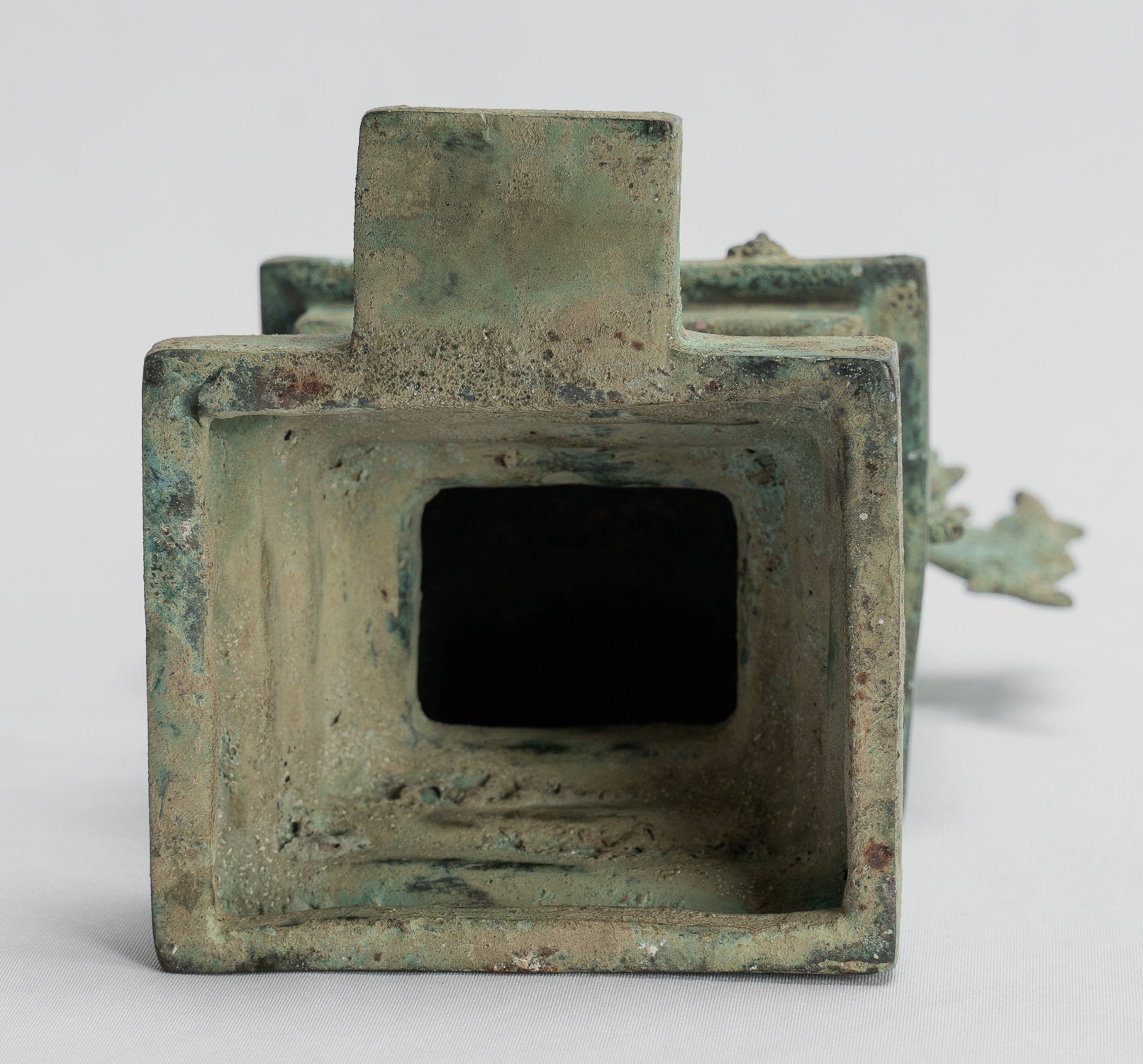 Statua Buddha - Antique in stile indonesiano Bronzo seduto Javanese Teaching Buddha Statue -26cm/10 "