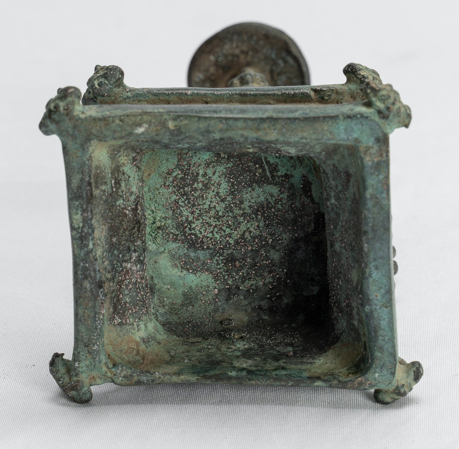 Statue Ganesha - Antique Statue Ganesha in stile giavanese in bronzo indonesiano - 14 cm/6 "