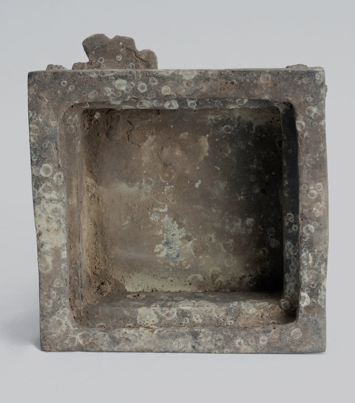 Statua di Buddha - Antique in stile indonesiano seduto in bronzo giavanese predica Buddha - 29 cm/12 "