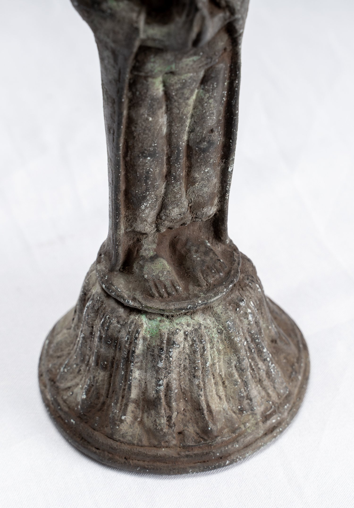 Statue Buddha - Antique stile indonesiano in piedi Adorazione giavanese Buddha - 16 cm/6 "