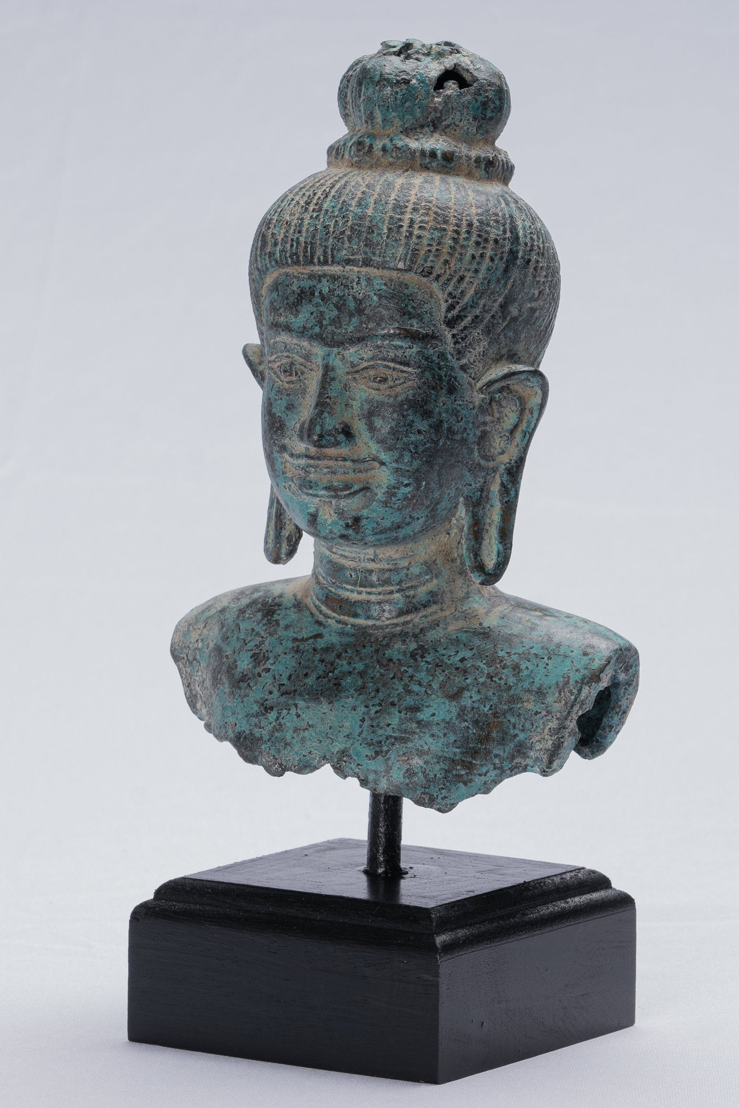 Statue Vishnu - Antique Baphuon Style Bronze Vishnu Statua - Protettore e conservatore - 25 cm/10 "