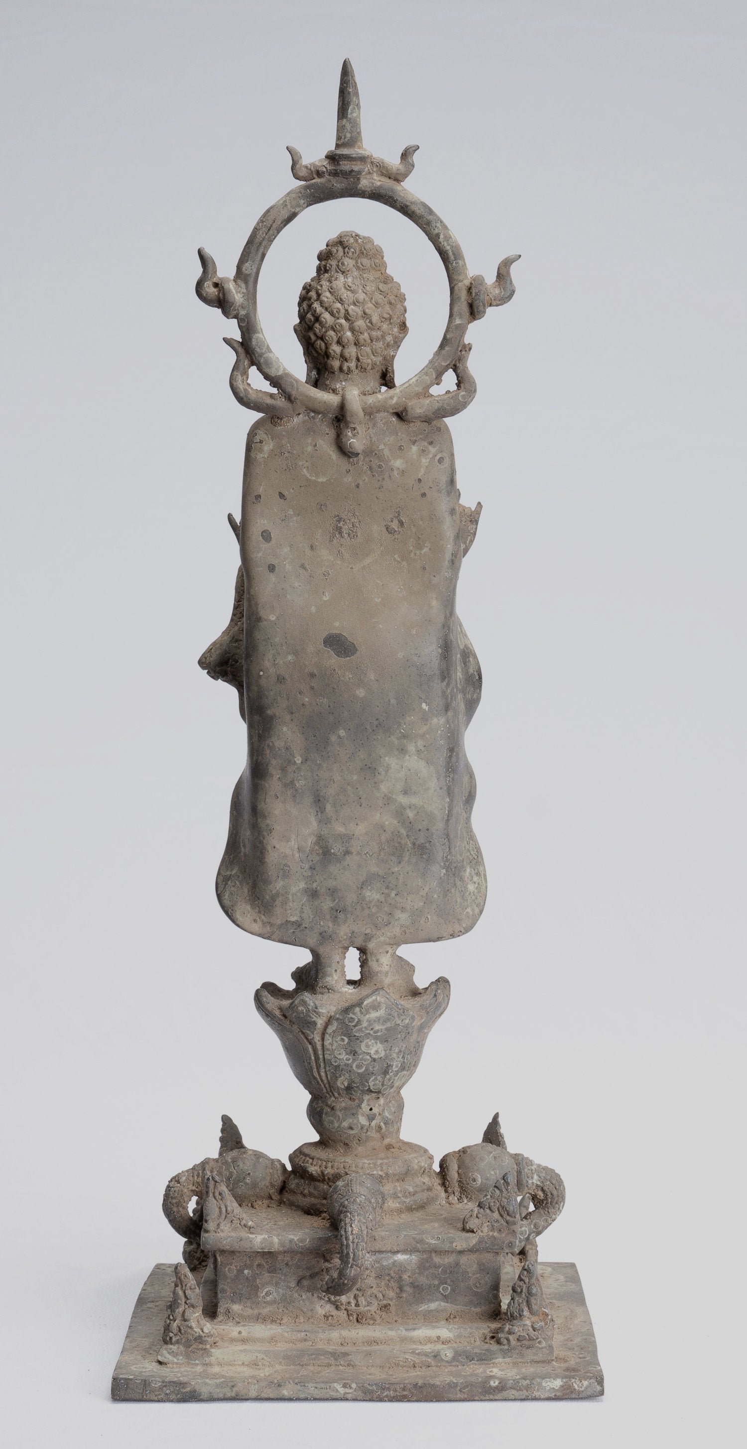 Statua di Buddha - Antique stile indonesiano in piedi bronzo giavanese insegnamento Buddha - 40 cm/16 "