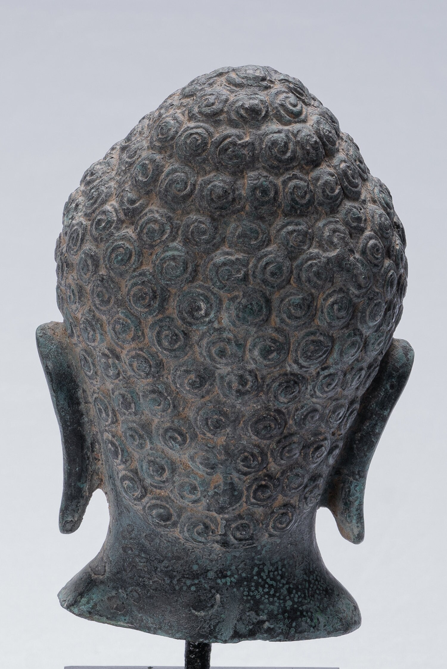 Statue Buddha - Antique Khmer Style Bronze Enlightenment Phnom Da Buddha Statue - 25 cm/10 "