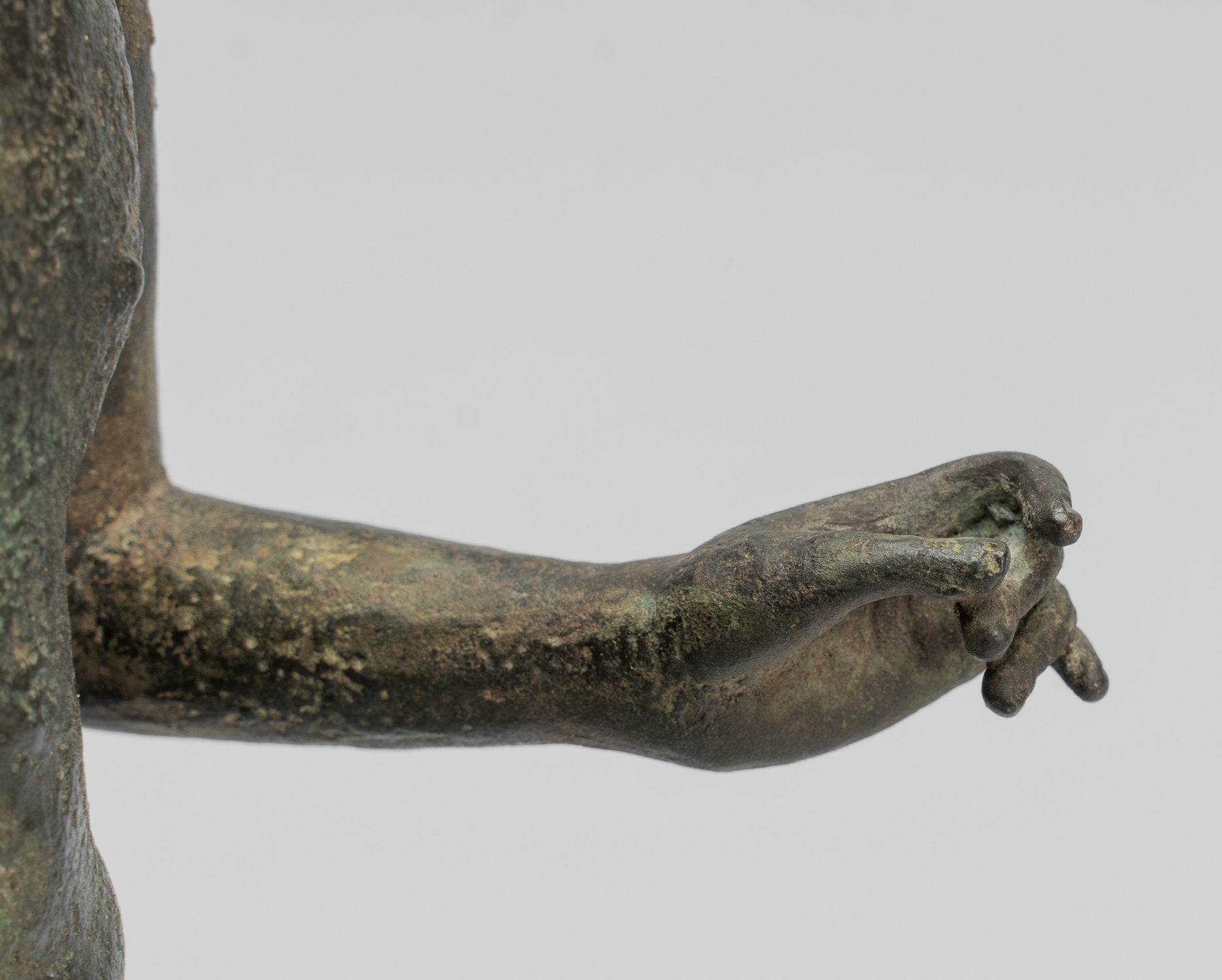 Statue Vishnu - Antique stile indonesiano Java Majapahit in piedi Bronzo Vishnu Statua - 44cm/18 "