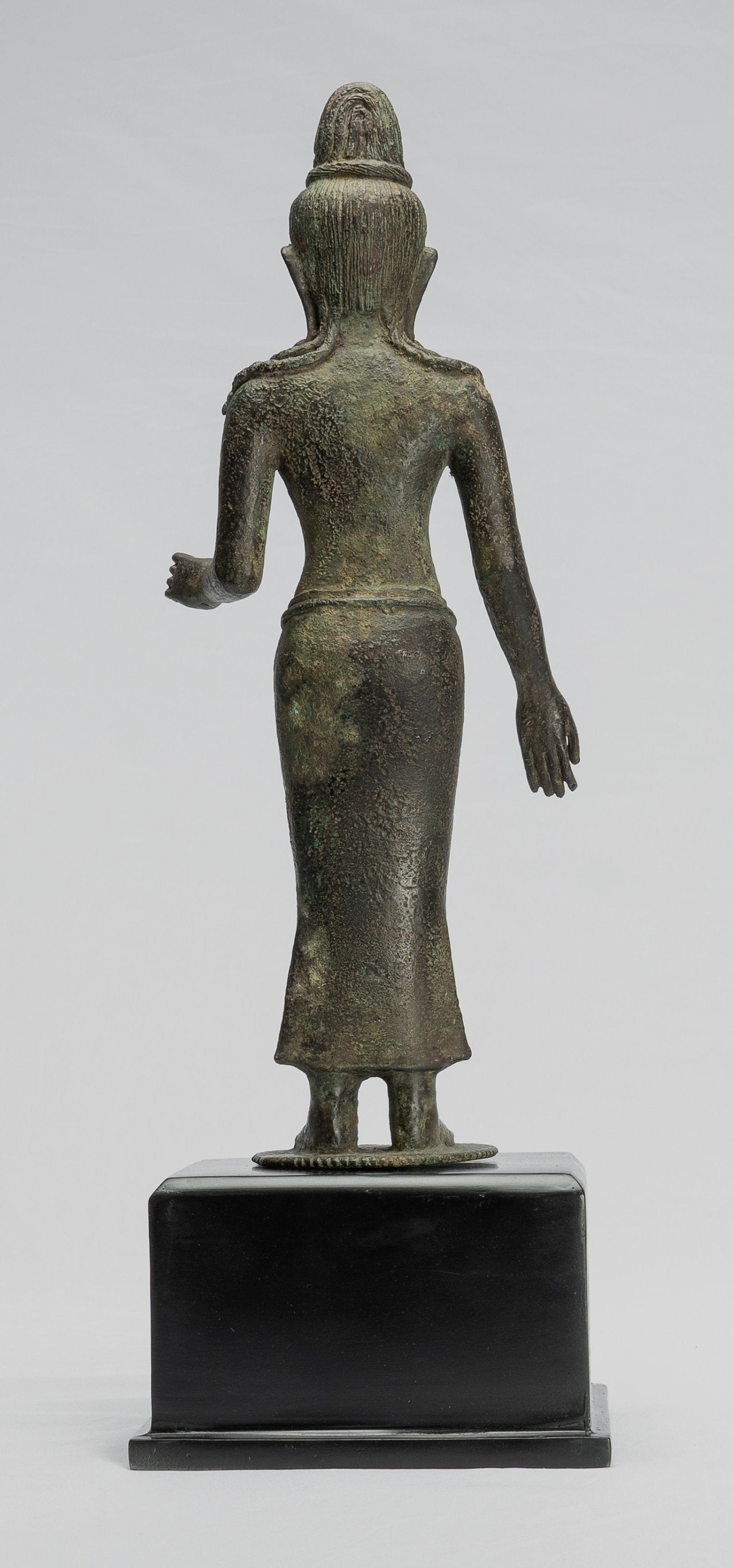 Statue Vishnu - Antique stile indonesiano Java Majapahit in piedi Bronzo Vishnu Statua - 44cm/18 "