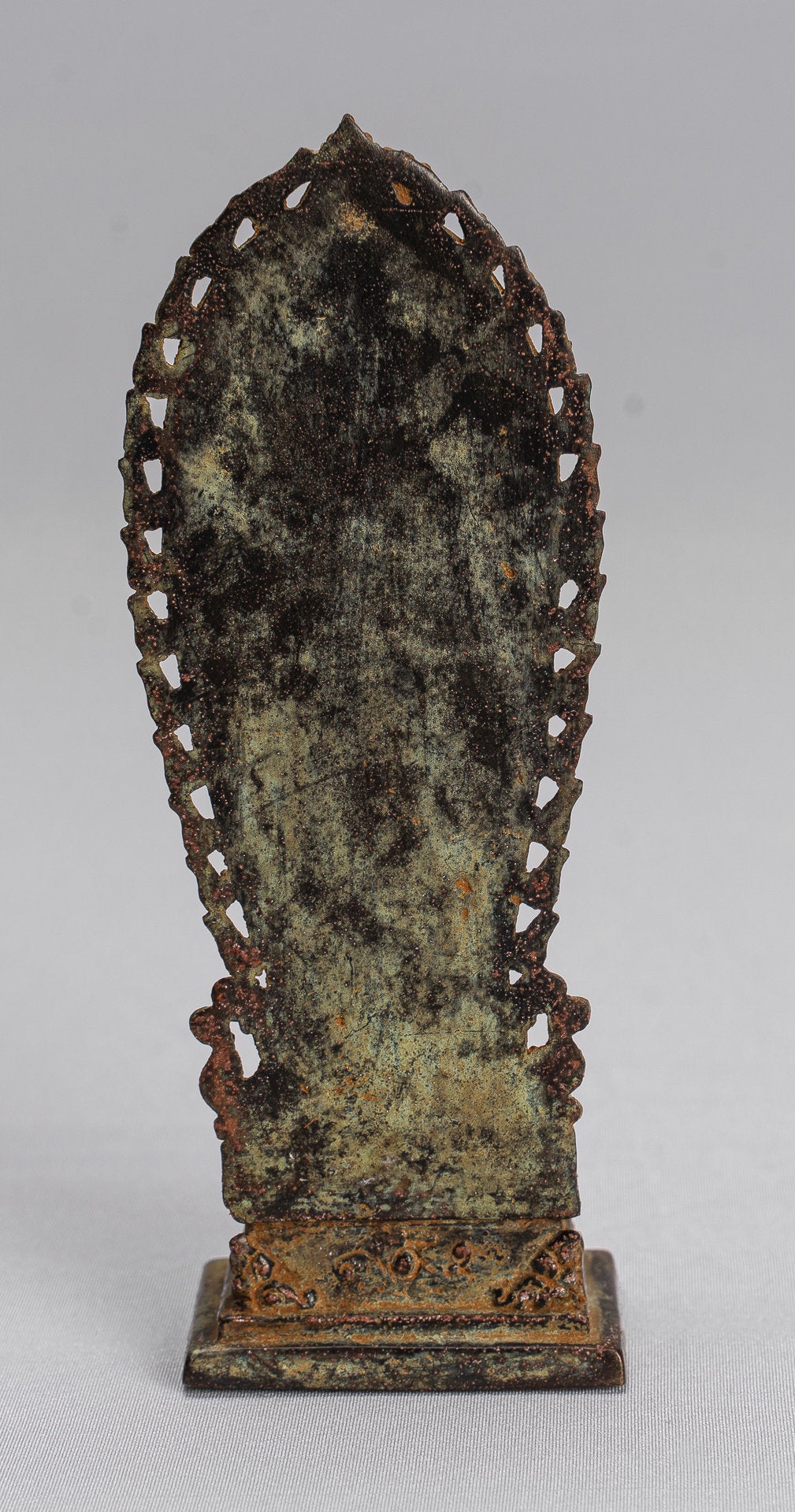 Estatua de Buda - Estilo indonesio antiguo Bronce Javanese enseñanza Buda - 14cm/6 "