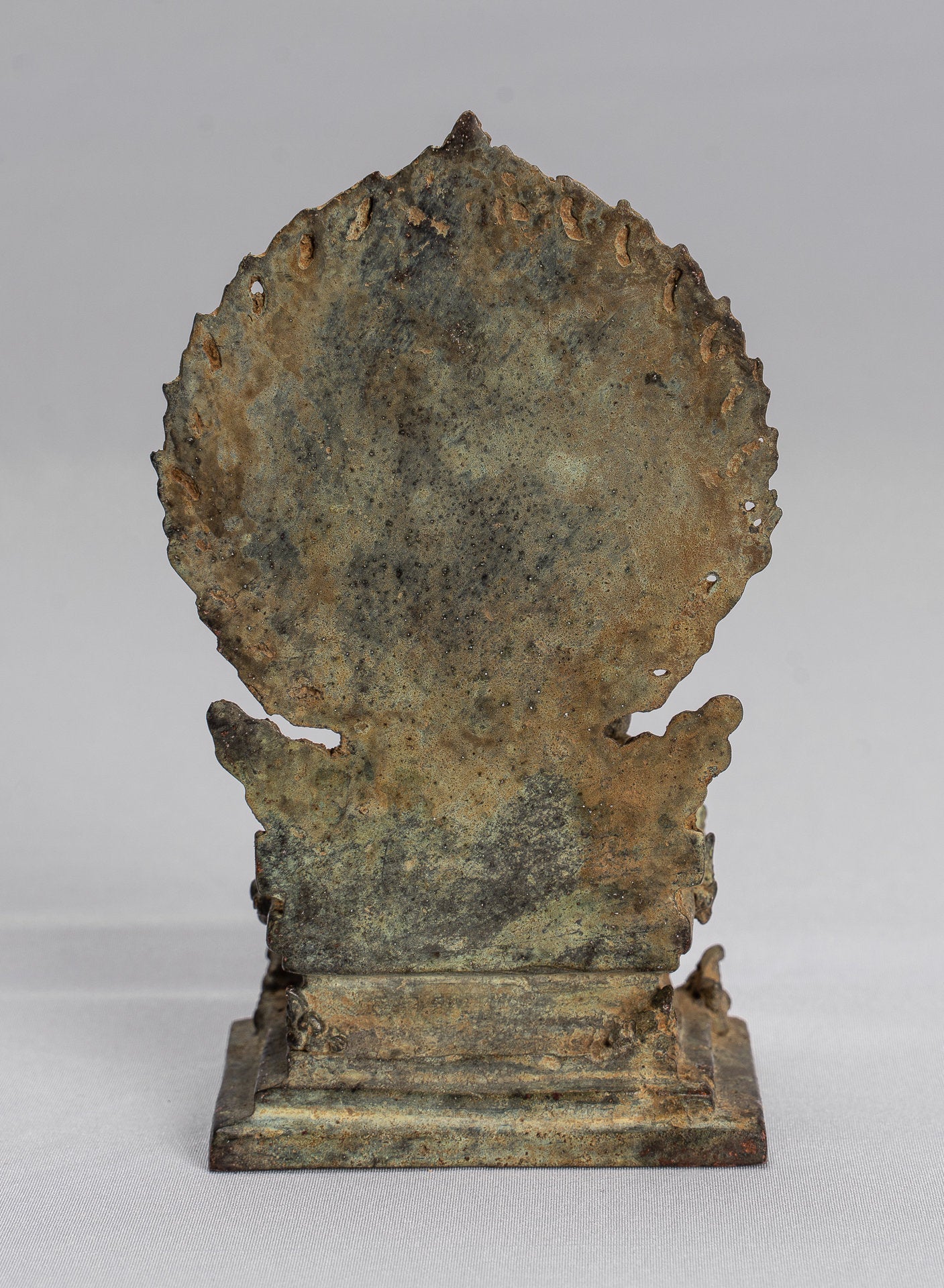 Tara Statue-Antike Java Style Majapahit Seated Bronze Devi Tara Statue-14cm/6 "