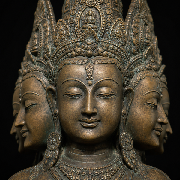 Brahma Statues: Beauty of Four-Faced Hindu Creator Art