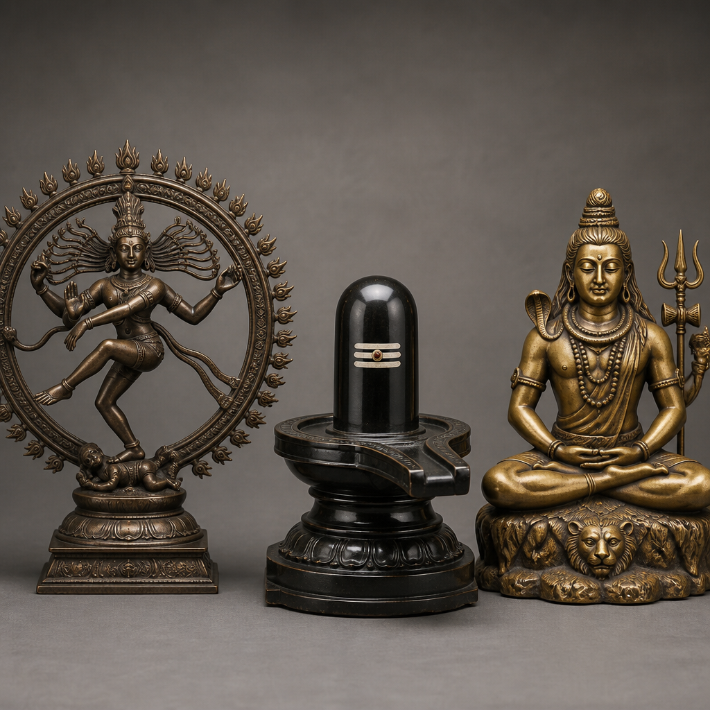 Shiva Statues: Nataraja, Lingam & Hindu God Art