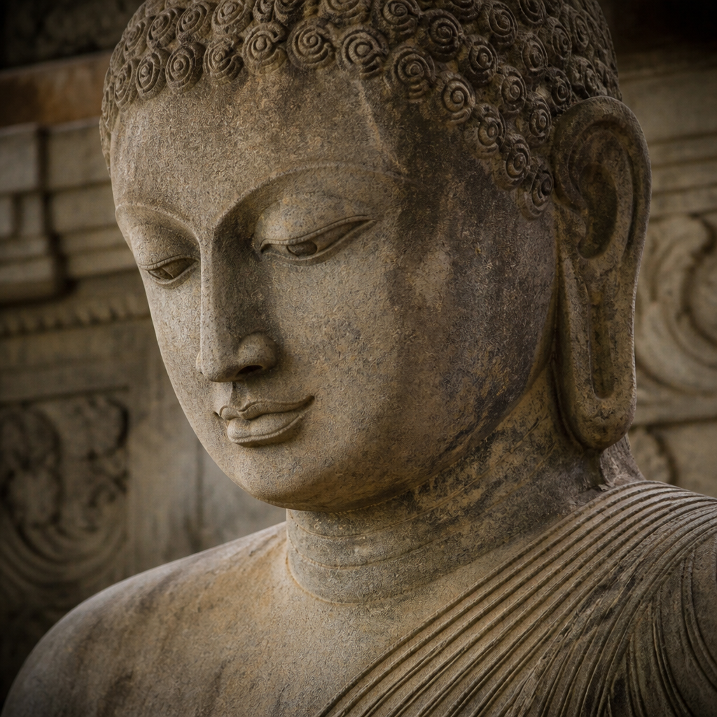 Statue de Bouddha srilankais : la tradition cinghalaise