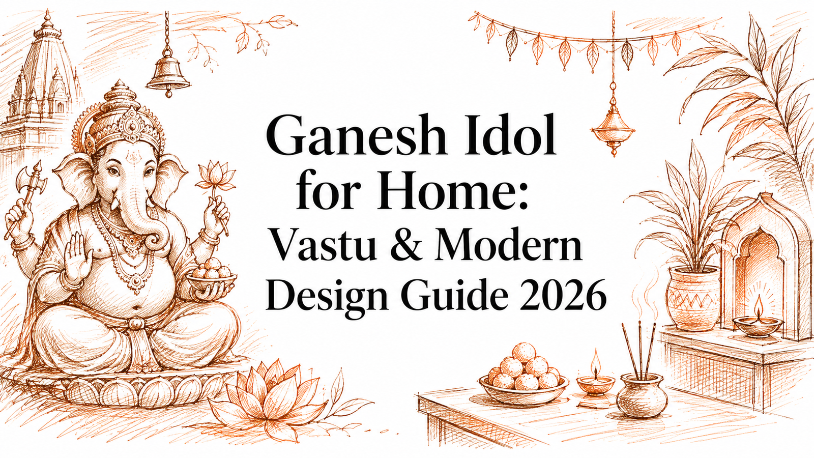 Ganesh Idol para el hogar: Vastu y guía de diseño moderno 2026