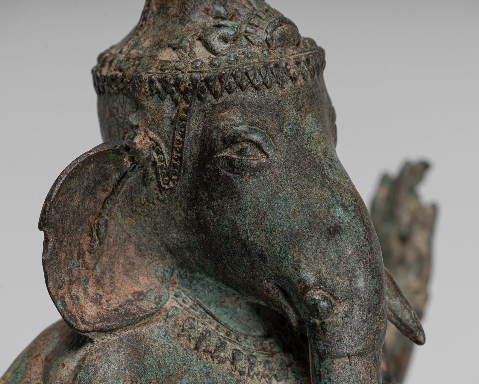 Ganesha Statue - Antique Chola Style Indian Bronze Standing Ganesh Statue - 49cm/20"