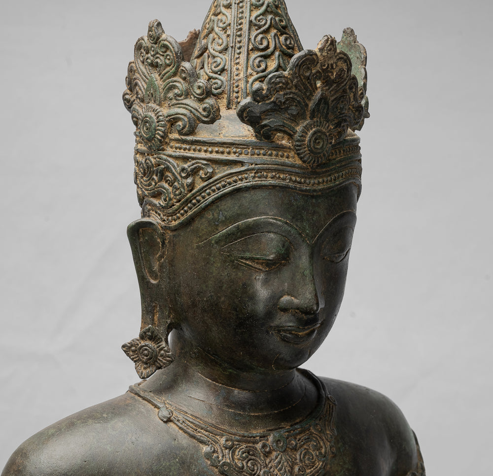 Estatua de Buda - Estatua de Buda de Enseñanza Real Estilo Antiguo Chiang Saen - 87cm/35"