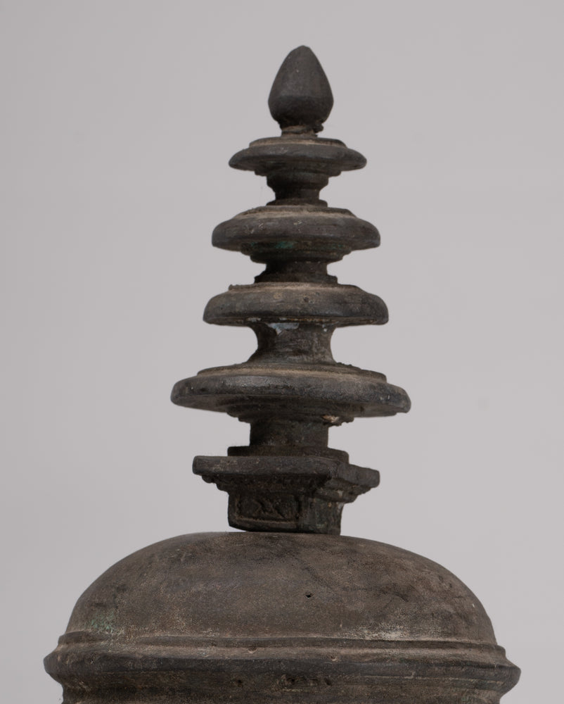 Buddhist Stupa - Antique Thai Style Nirvana Stupa or Chedis - 23cm/9"