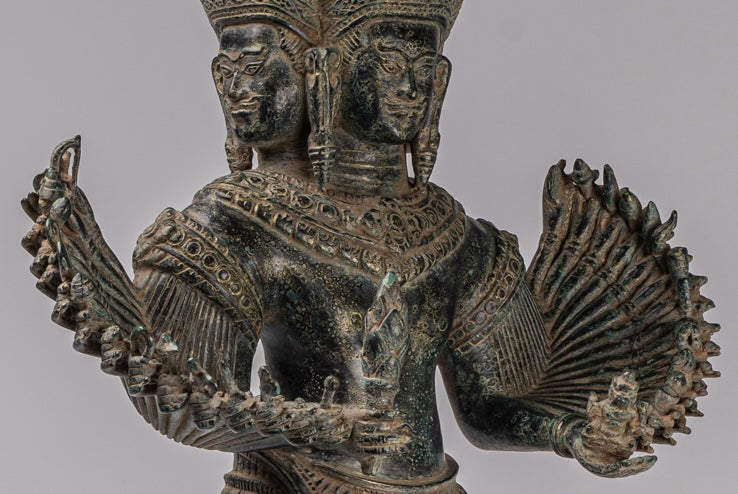 Estatua de la Deidad - Estatua / Diosa Bayon Prajnaparamita estilo jemer antiguo - 79cm/32"