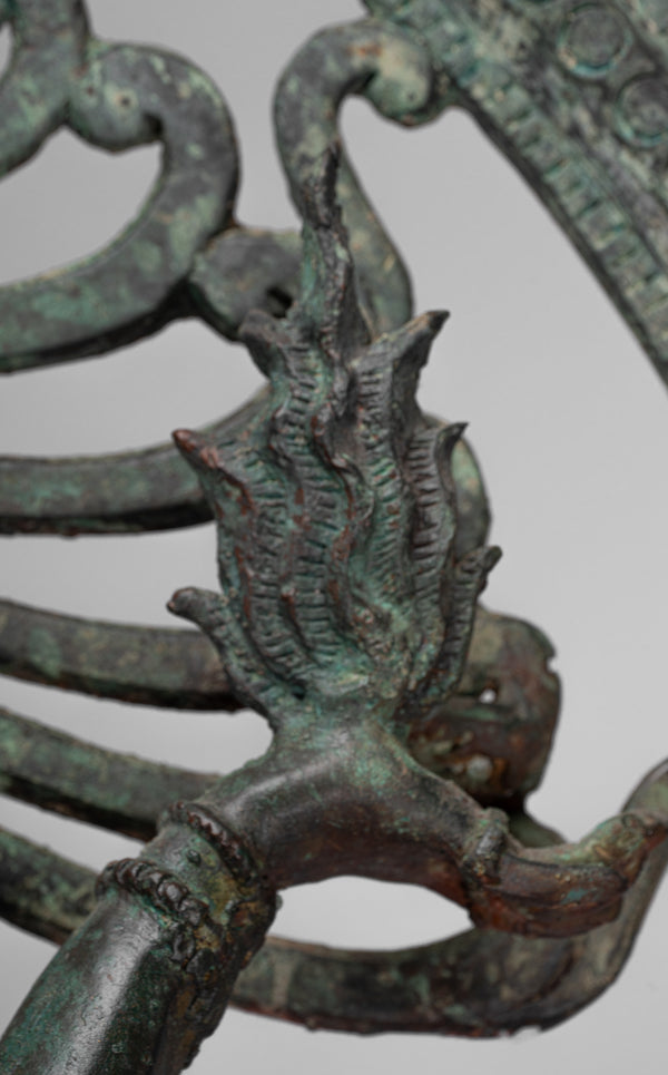 Large Shiva Statue - Antique Indian Style Bronze Dancing Shiva statue as Lord Nataraja - 109cm(44") Tall