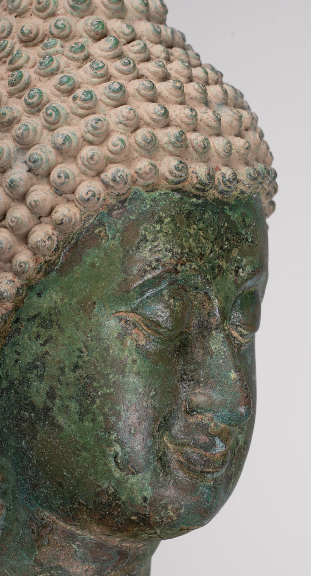 Large Antique Thai Style Sukhothai Bronze Teaching Walking Buddha Statue - 147cm/59"