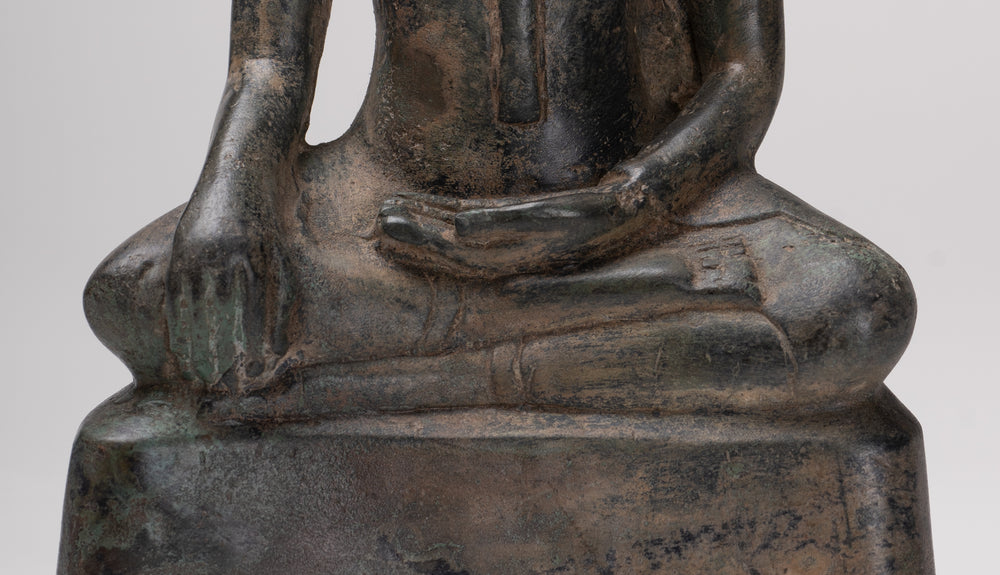 Buddha Statue - Antique u Tanga Style Bronze Aufklärung Buddha Statue - 24cm/10 "