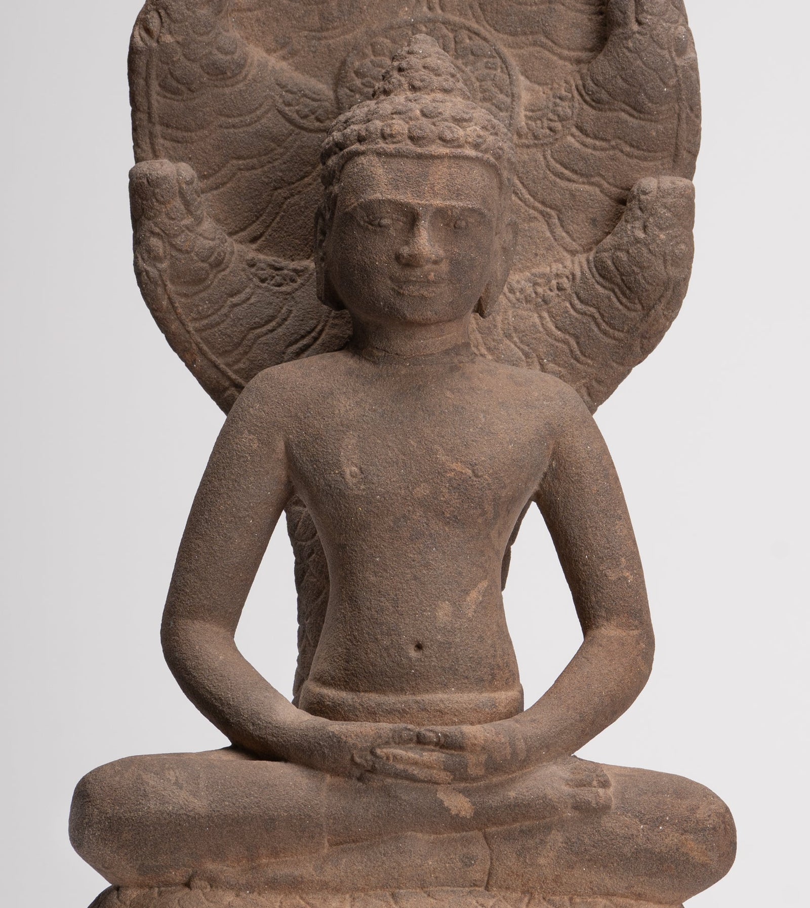 Estatua de Buda - Antiguo estilo Dvaravati piedra tailandesa Na