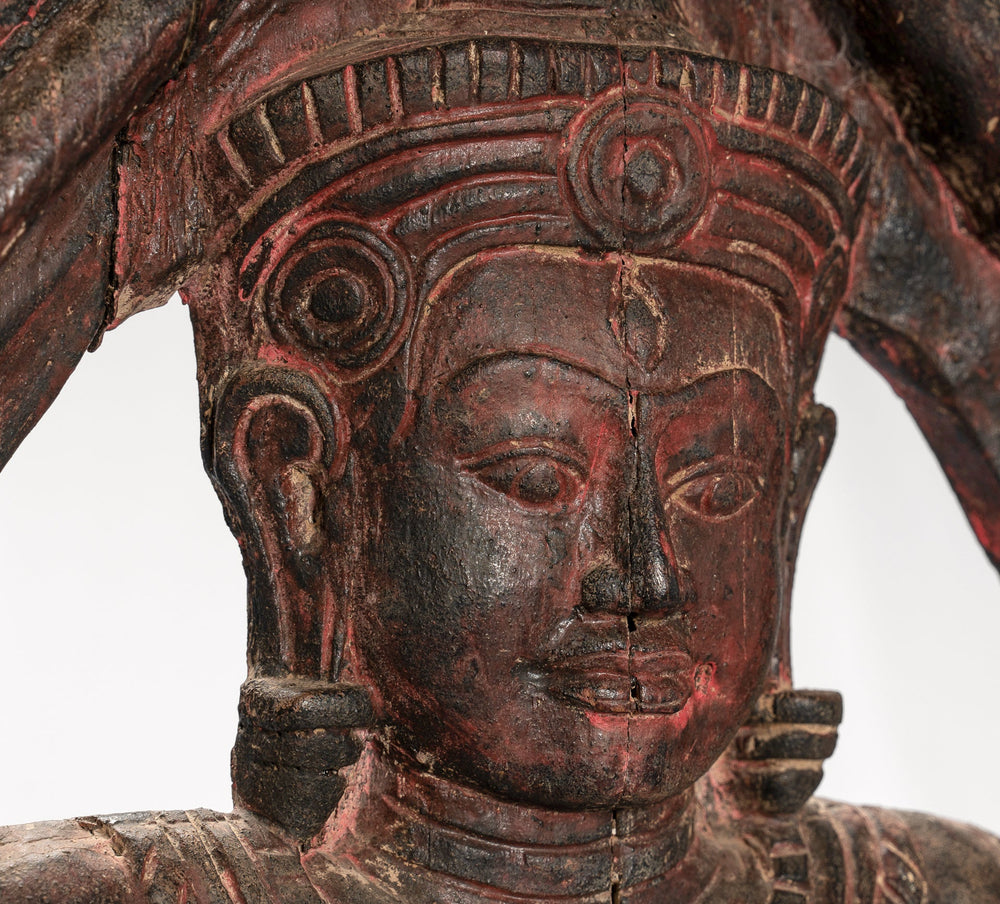 Statua Shiva - Antique Khmer Style SE Asia Bas Bas Relief Nandi e Shiva Statua - 105cm/42 "