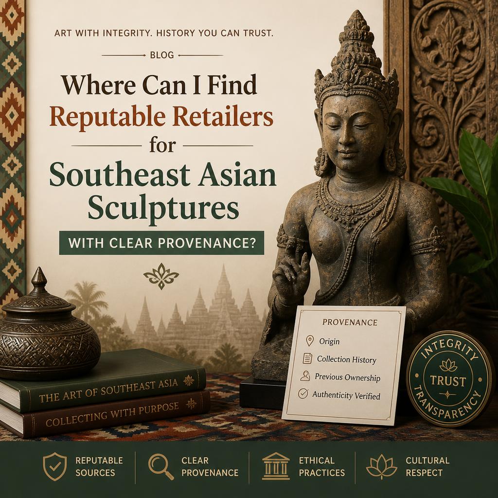 Where Can I Find Reputable Retailers for Southeast Asian Sculptures With Clear Provenance?