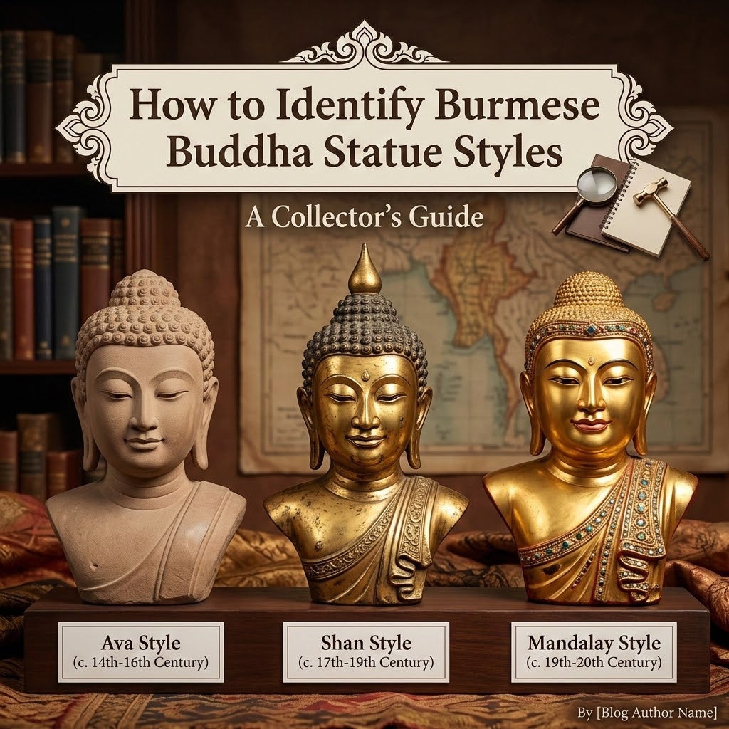 How to Identify Burmese Buddha Statue Styles: A Collector's Guide to Ava, Shan and Mandalay