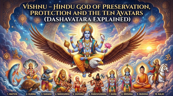 Vishnu – Hindu God of Preservation, Protection and the Ten Avatars (Dashavatara Explained)