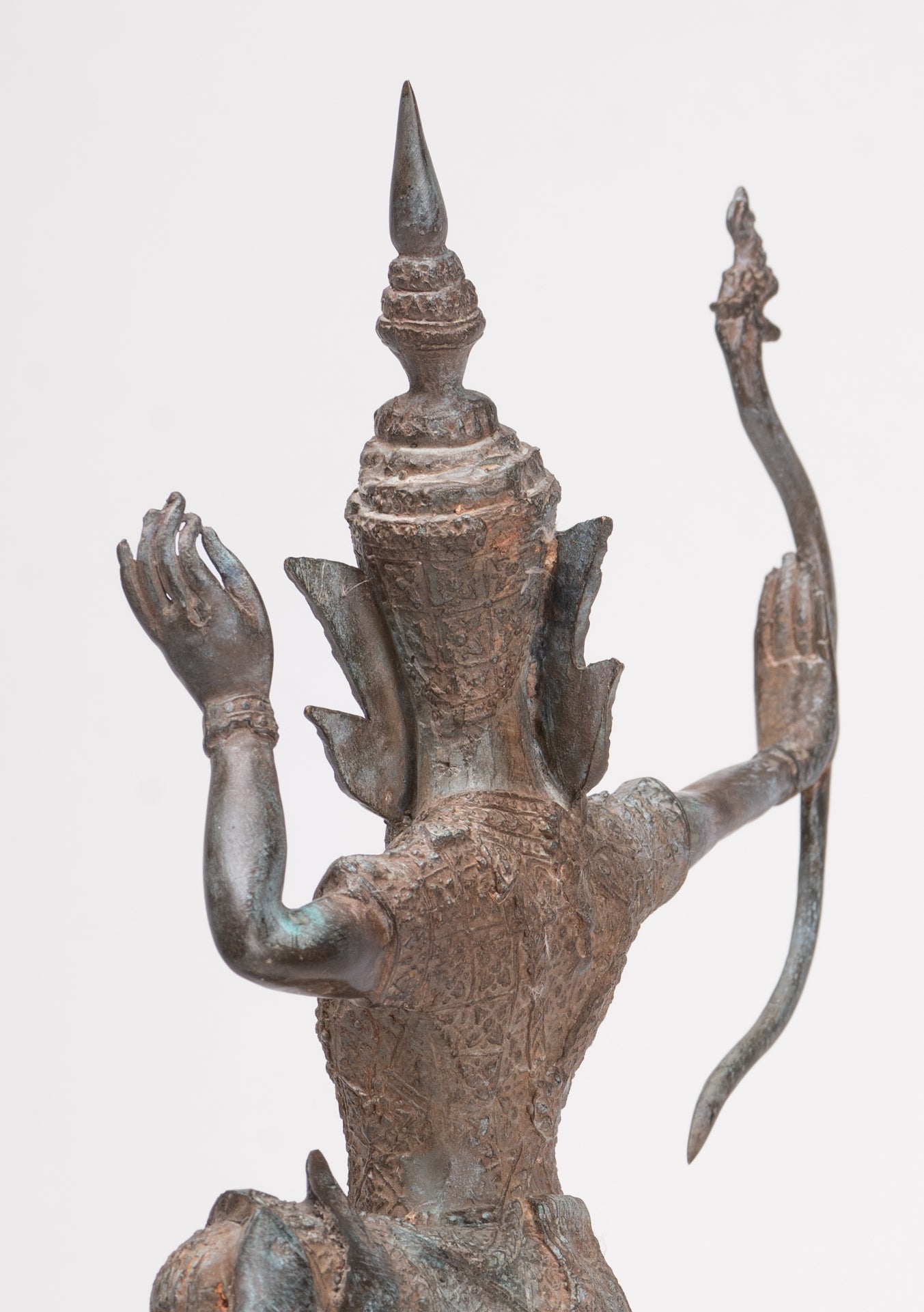 Rama Statue - Antique Thai Style Bronze Thai Rama - Avatar of Vishnu - 37cm/15"