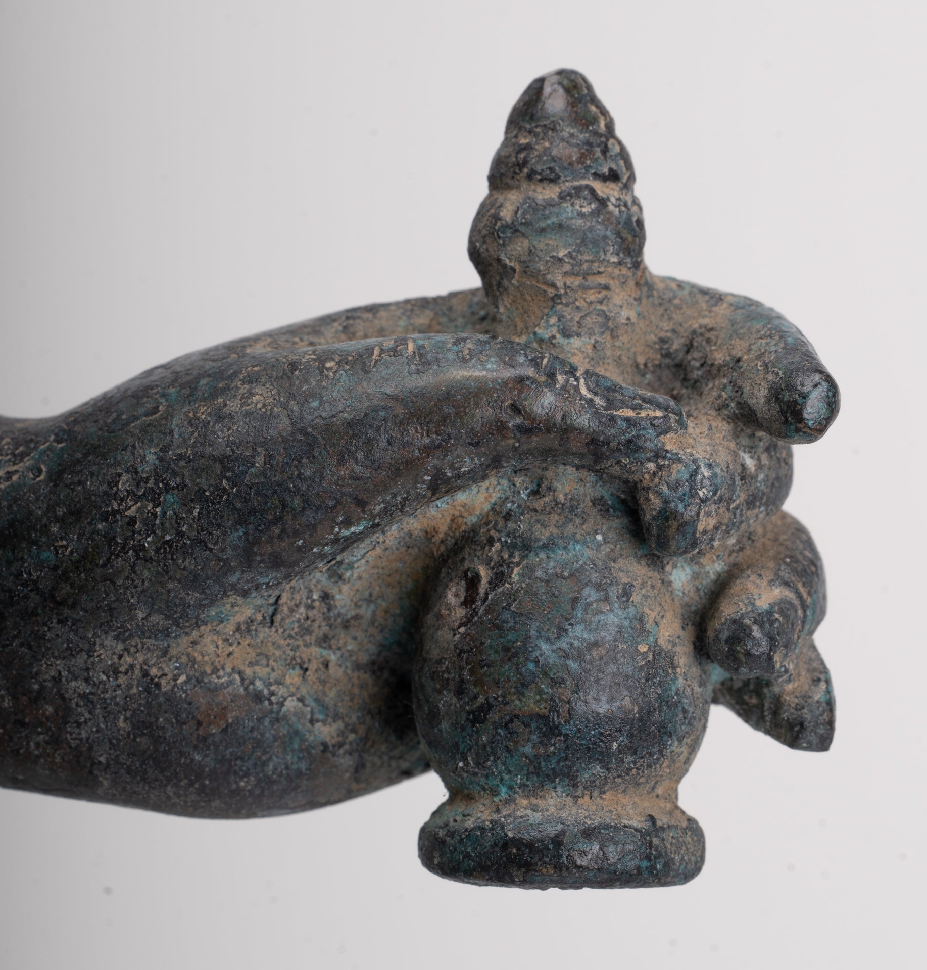 Antique Khmer Style Bronze Koh Ker Standing Vishnu Statue - 84cm/34"